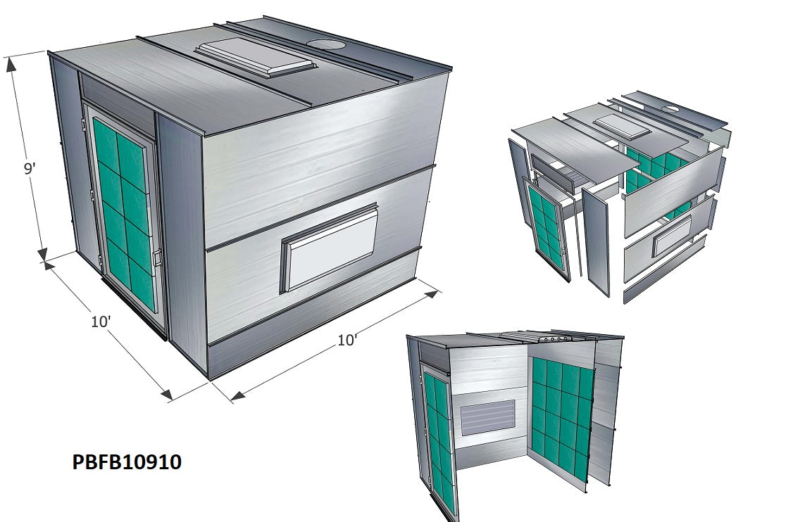 Merchant 1 Manufacturing Finishing Parts Paint Booth SKU PBFB10913