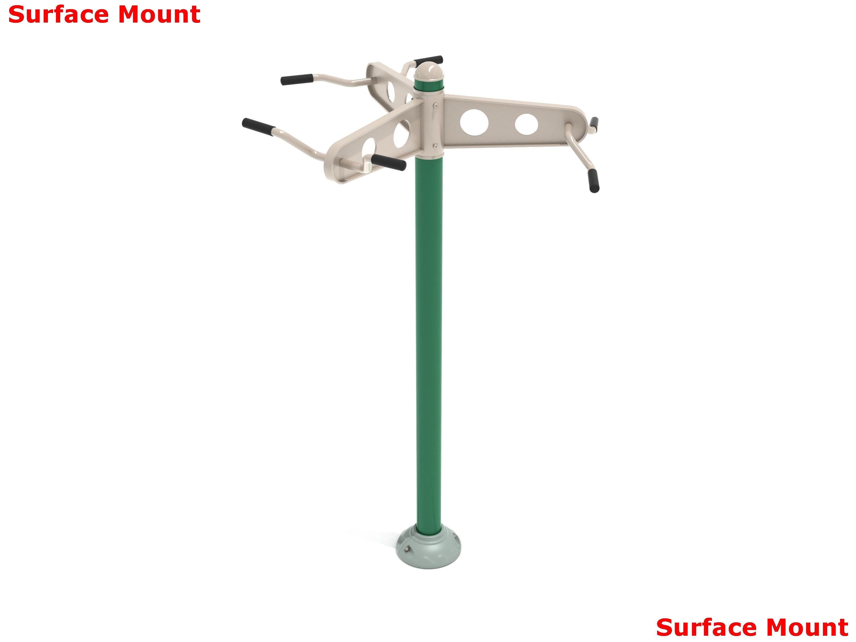 Playground Equipment Triple Station Chin-Up Bars SKU PFT055