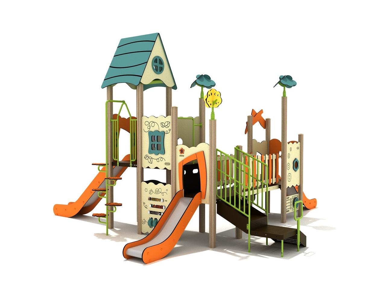 Playground Equipment Iron Oak Playground SKU PCQ006