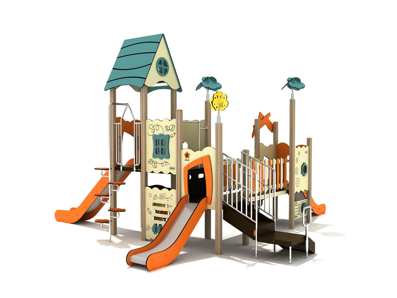 Playground Equipment Iron Oak Playground SKU PCQ006