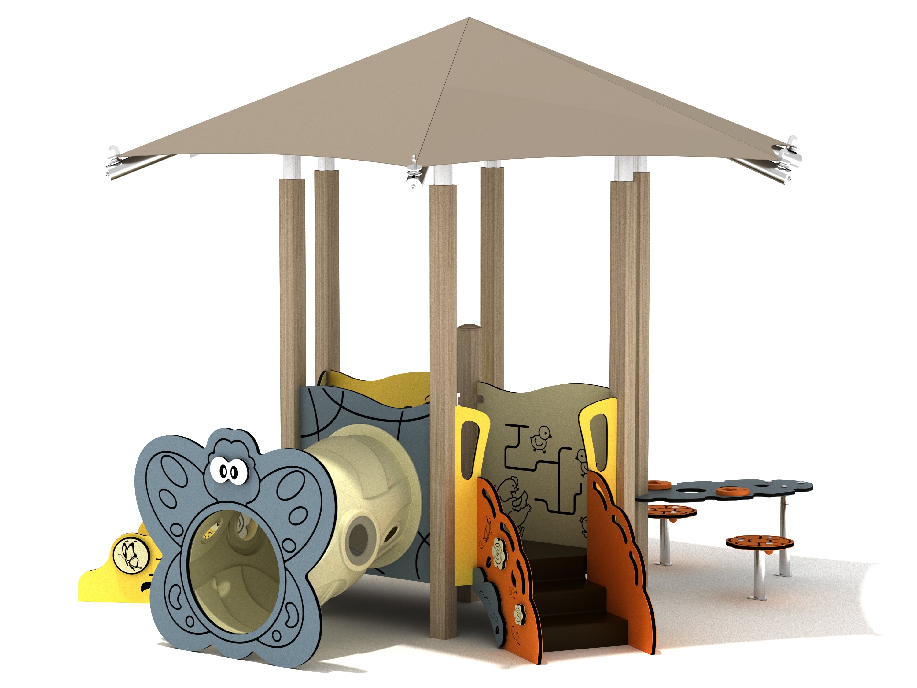 Playground Equipment Lilac Canopy Mini Play Structure SKU PCM001
