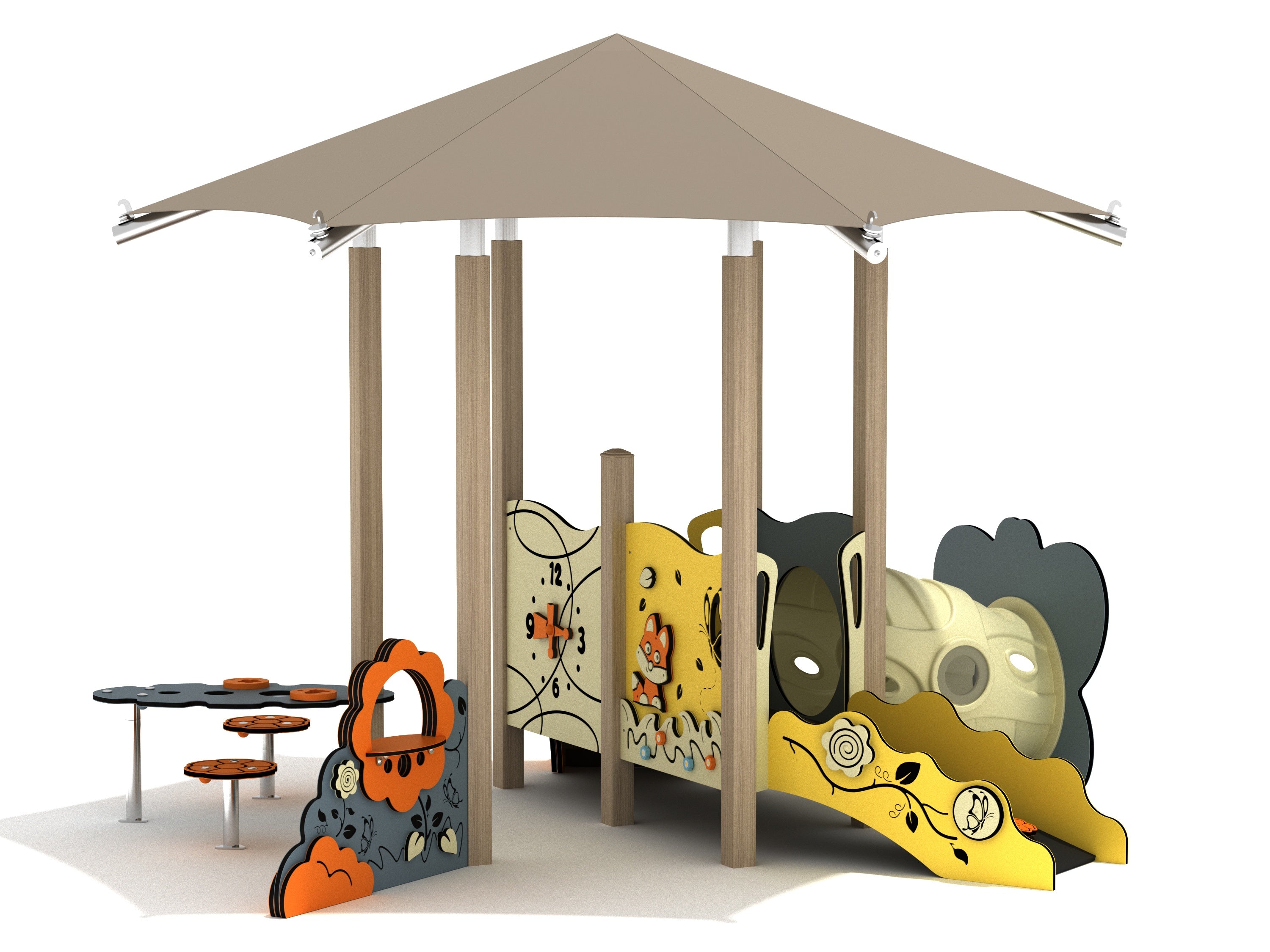 Playground Equipment Lilac Canopy Mini Play Structure SKU PCM001