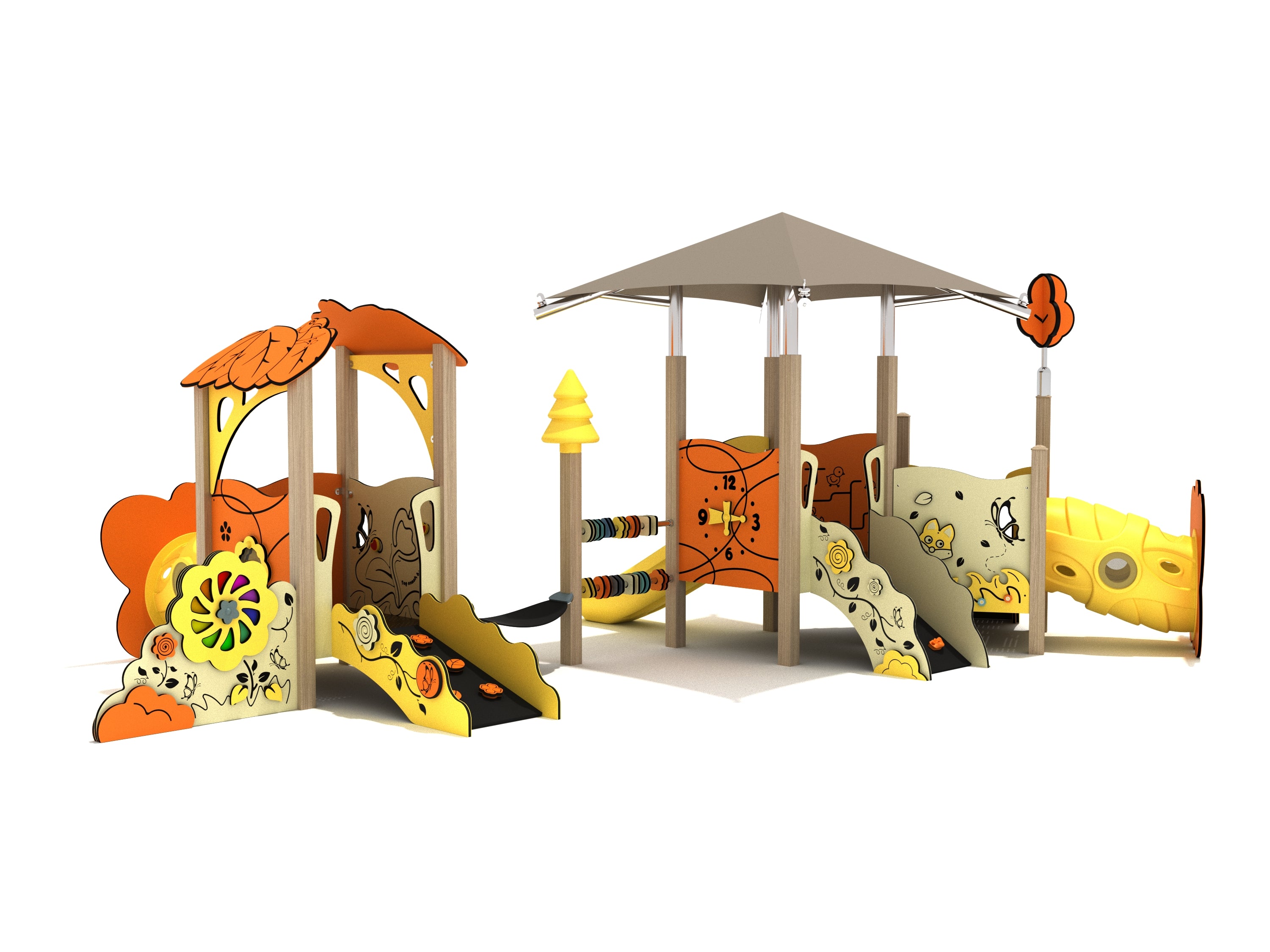 Playground Equipment Crabapple Canopy Mini Playground SKU PCM002