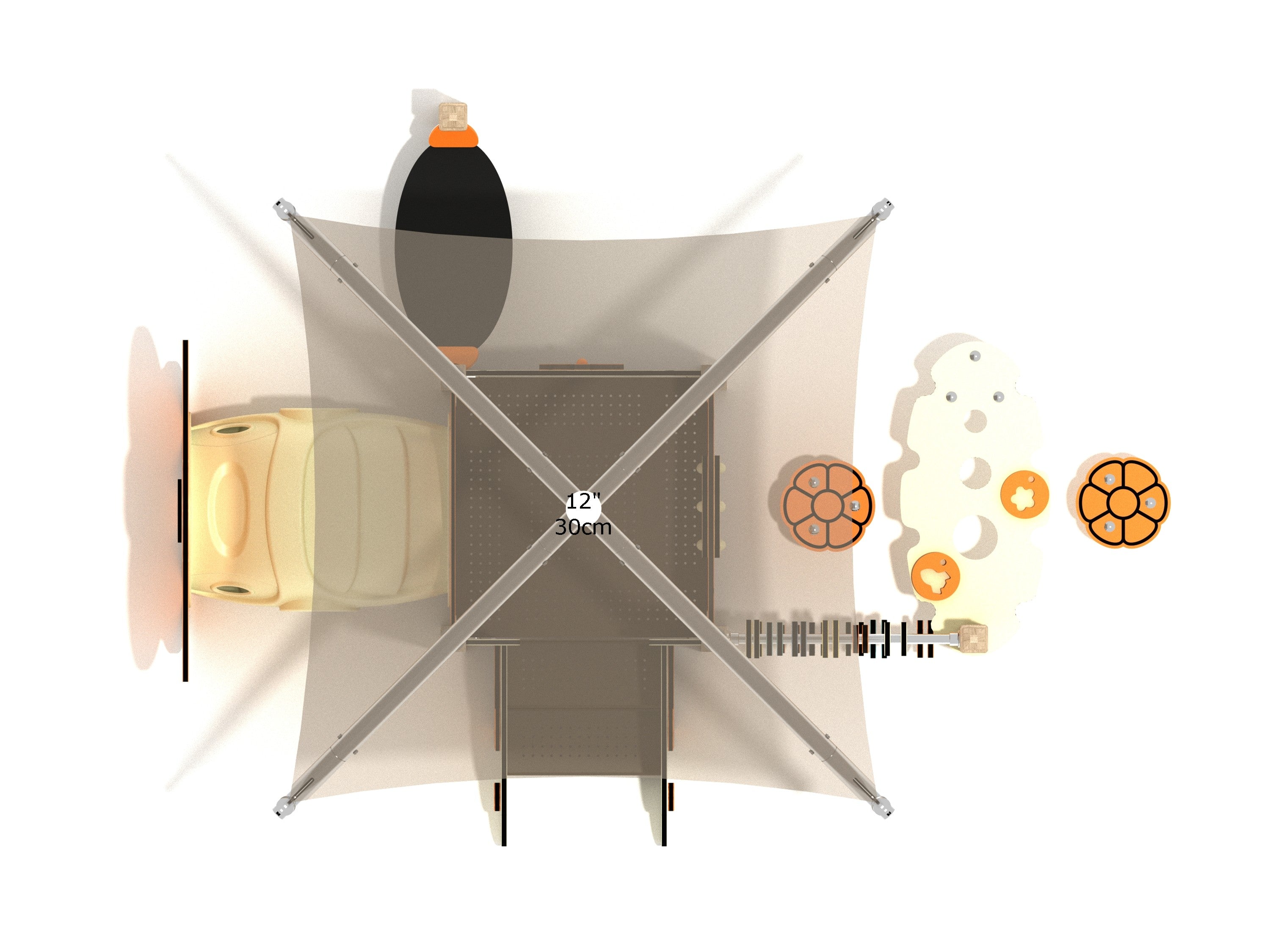 Playground Equipment Eastern Redbud Canopy Mini Playground SKU PCM003