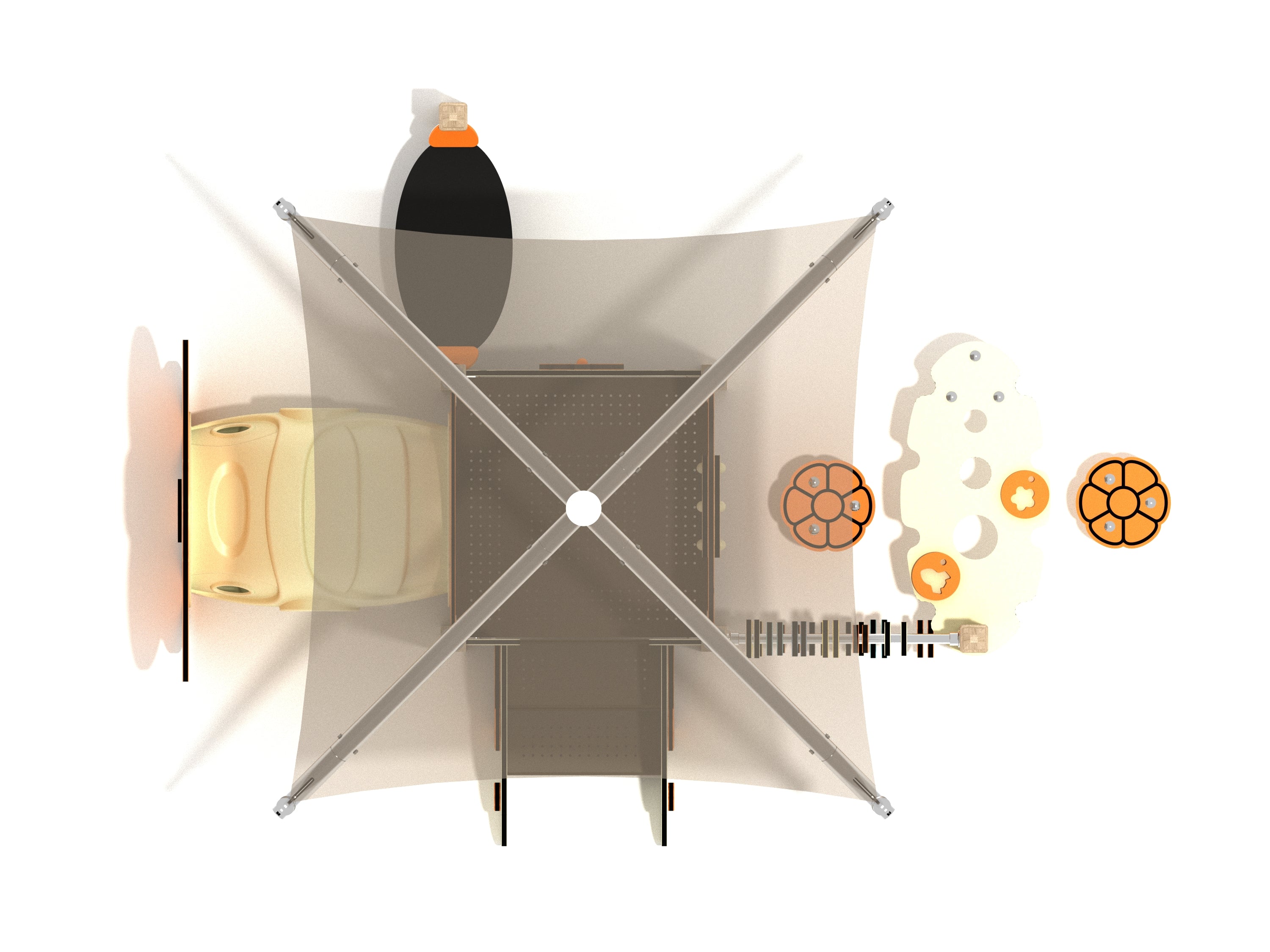 Playground Equipment Eastern Redbud Canopy Mini Playground SKU PCM003