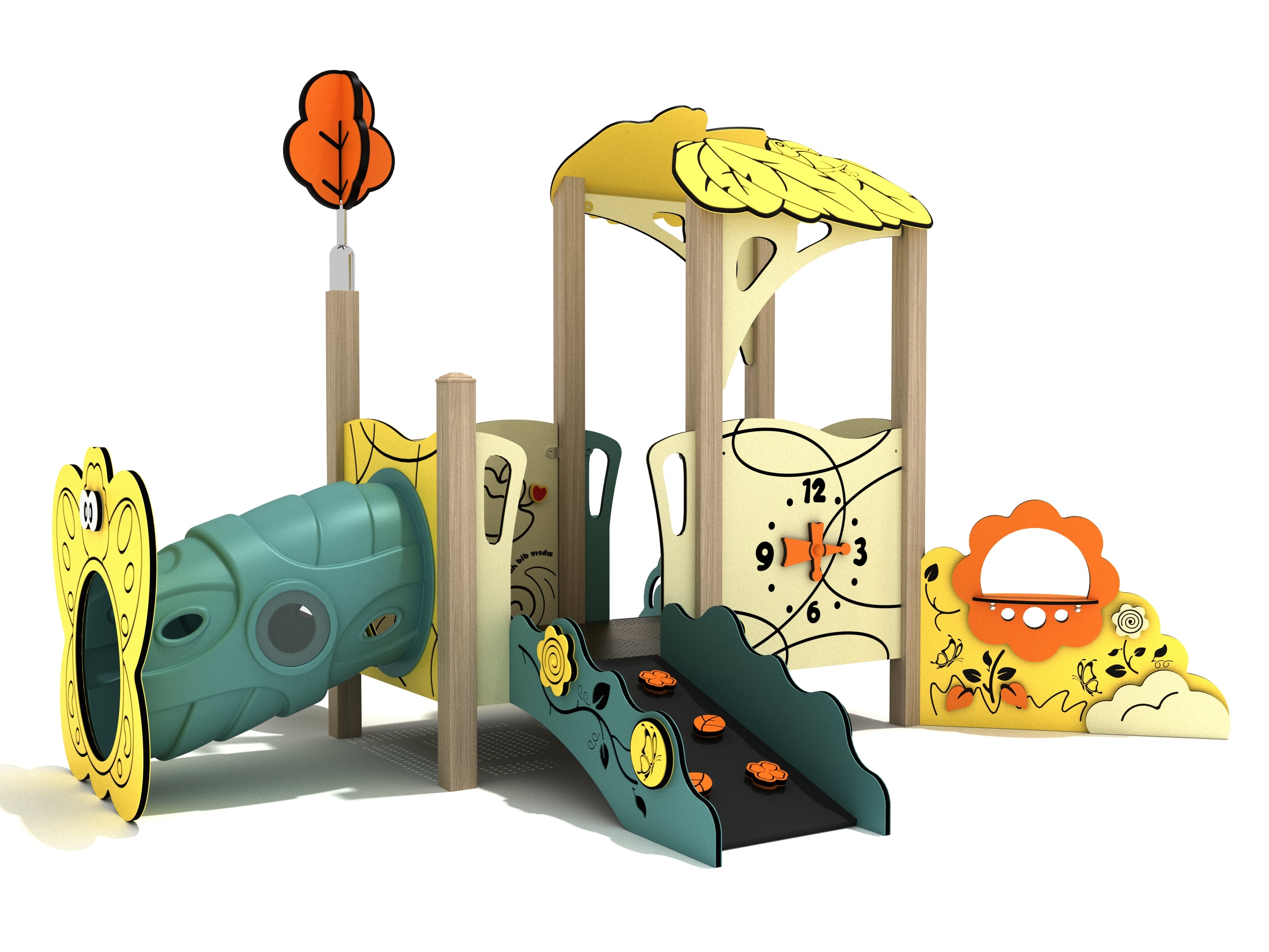 Playground Equipment Carolina Silverbell Canopy Mini Playground SKU PCM007