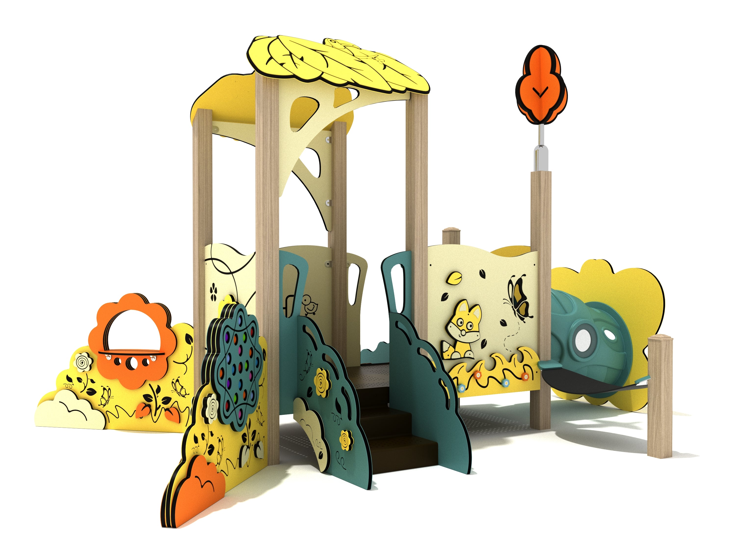 Playground Equipment Carolina Silverbell Canopy Mini Playground SKU PCM007