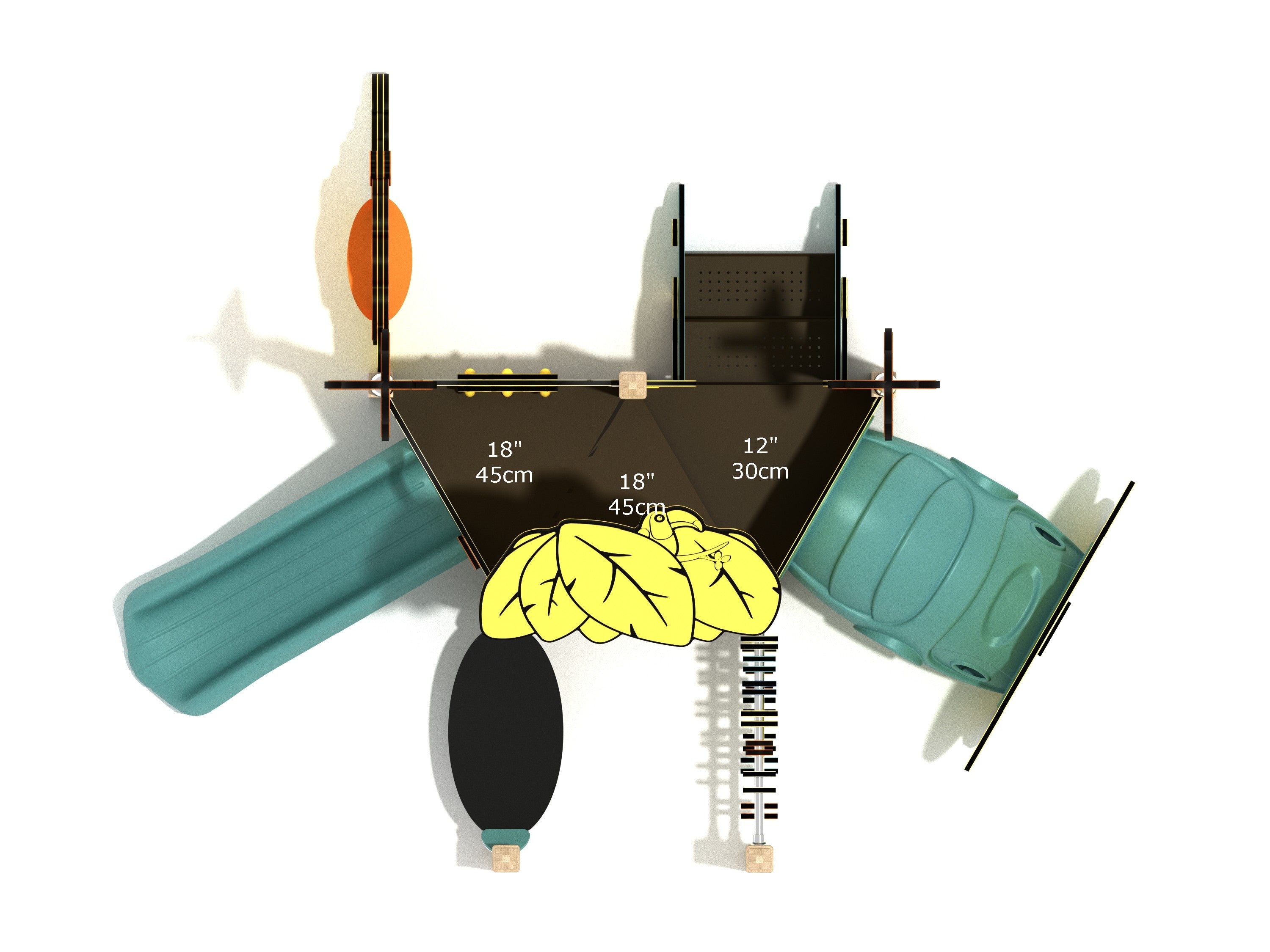 Playground Equipment English Hawthorn Canopy Mini Playground SKU PCM008