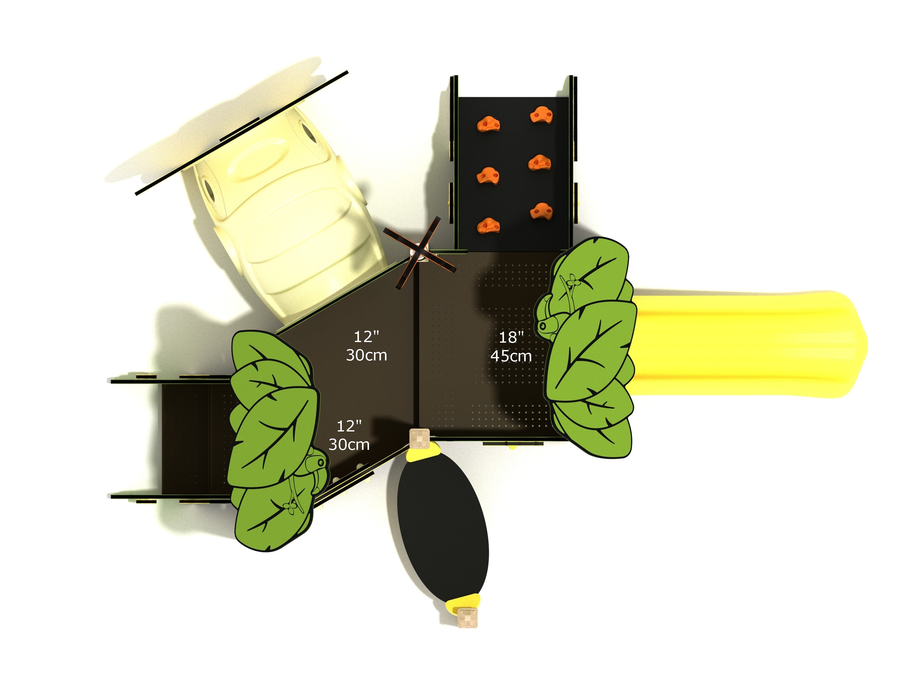 Playground Equipment Crimson Queen Canopy Mini Playground SKU PCM011