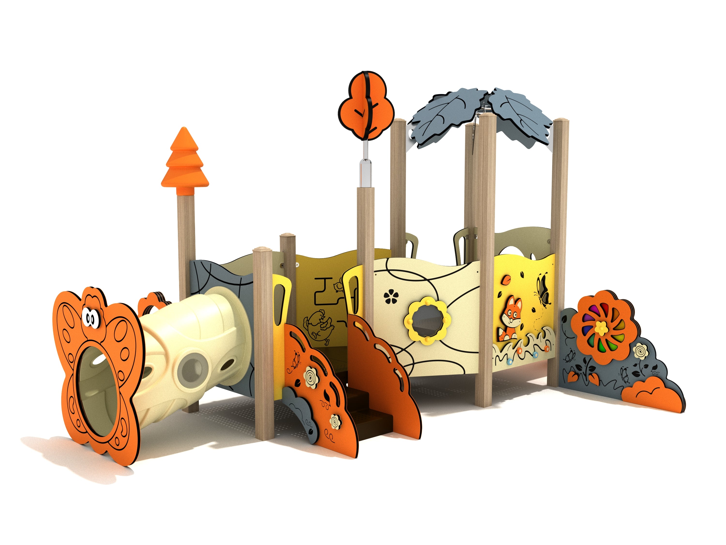 Playground Equipment Peony Canopy Mini Playground SKU PCM017