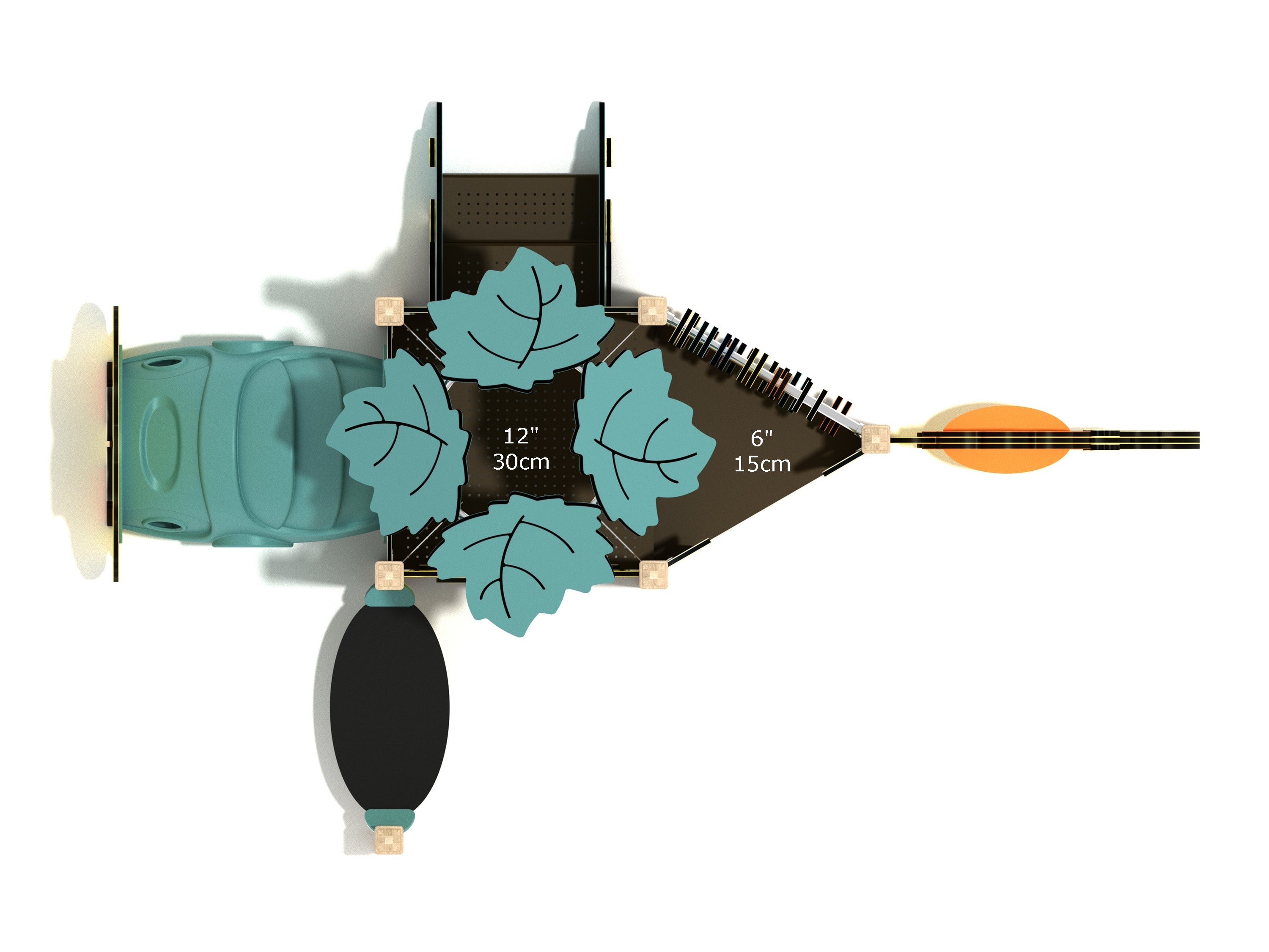 Playground Equipment Banana Shrub Canopy Mini Playground SKU PCM020