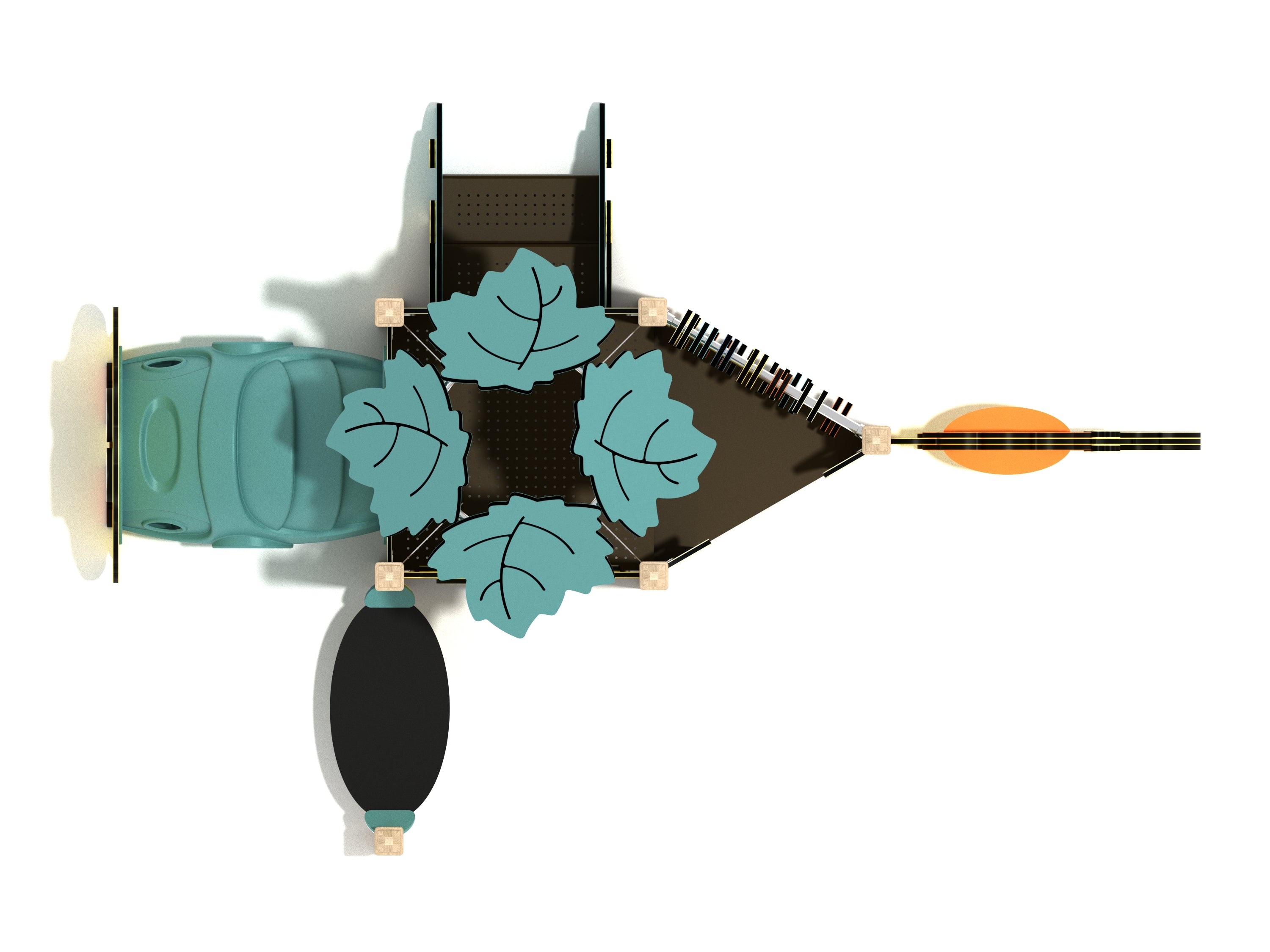 Playground Equipment Banana Shrub Canopy Mini Playground SKU PCM020