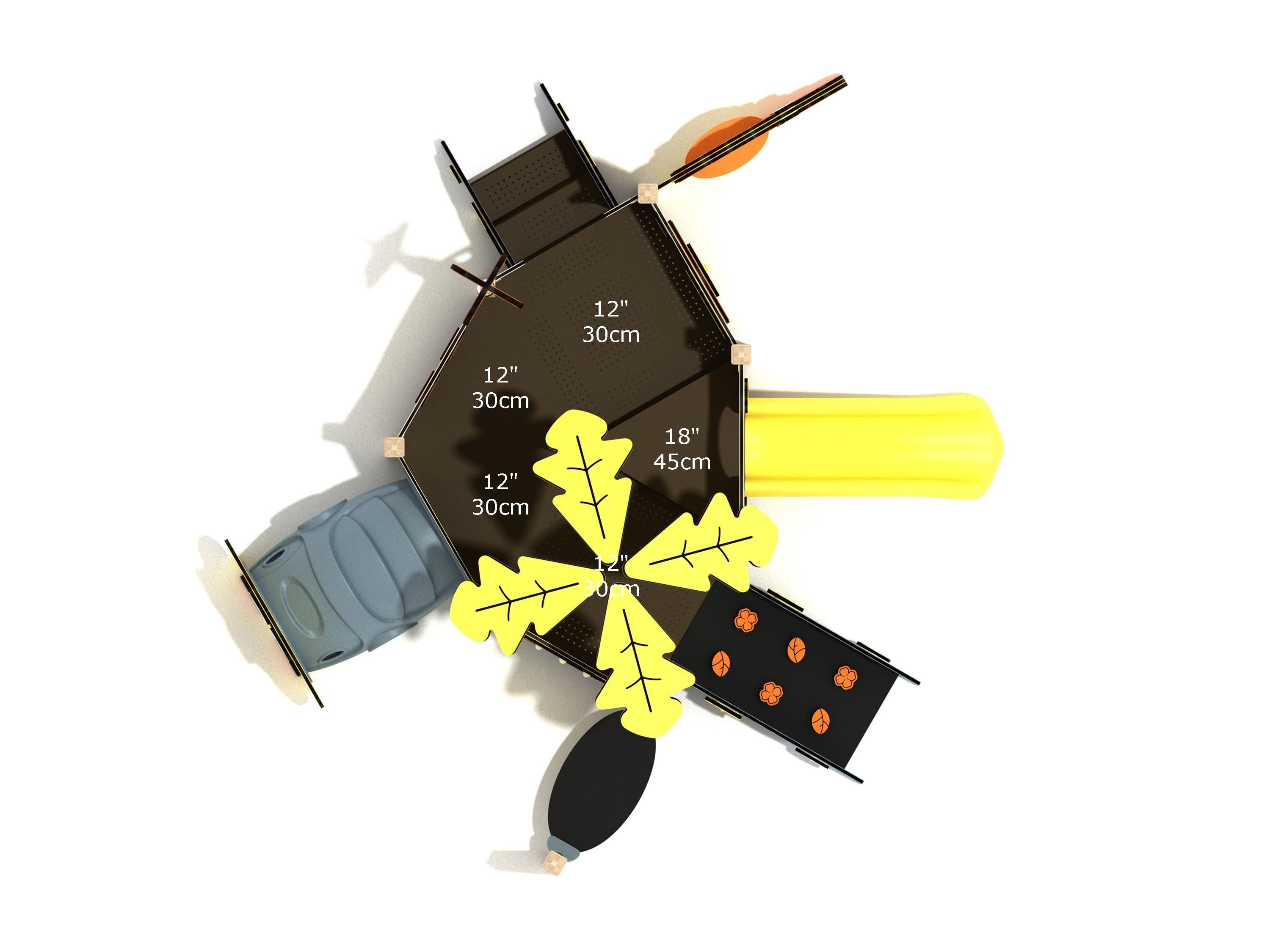 Playground Equipment Apache Plume Canopy Mini Playground SKU PCM023