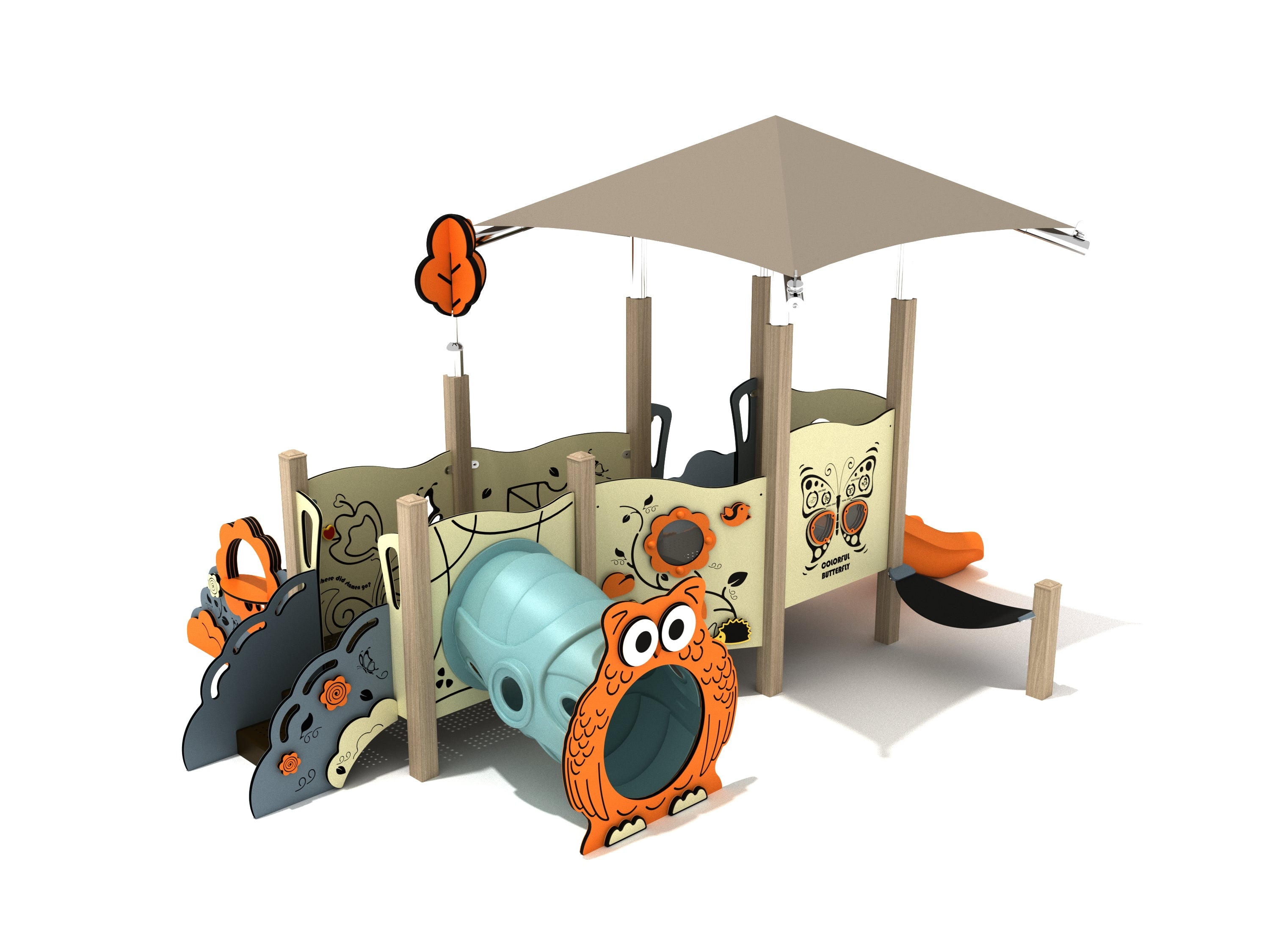 Playground Equipment Fuchsia Canopy Mini Playground SKU PCM024