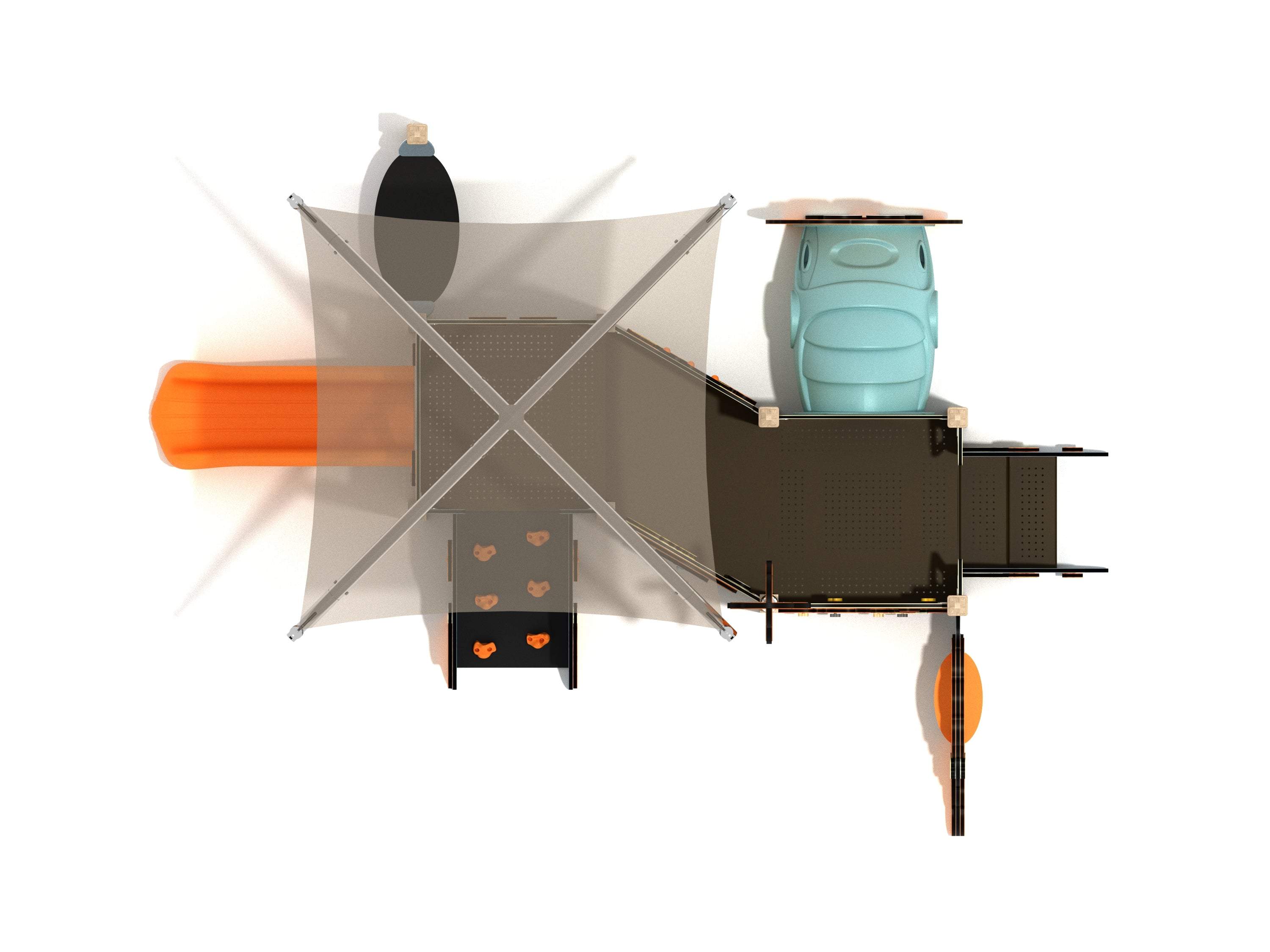 Playground Equipment Fuchsia Canopy Mini Playground SKU PCM024