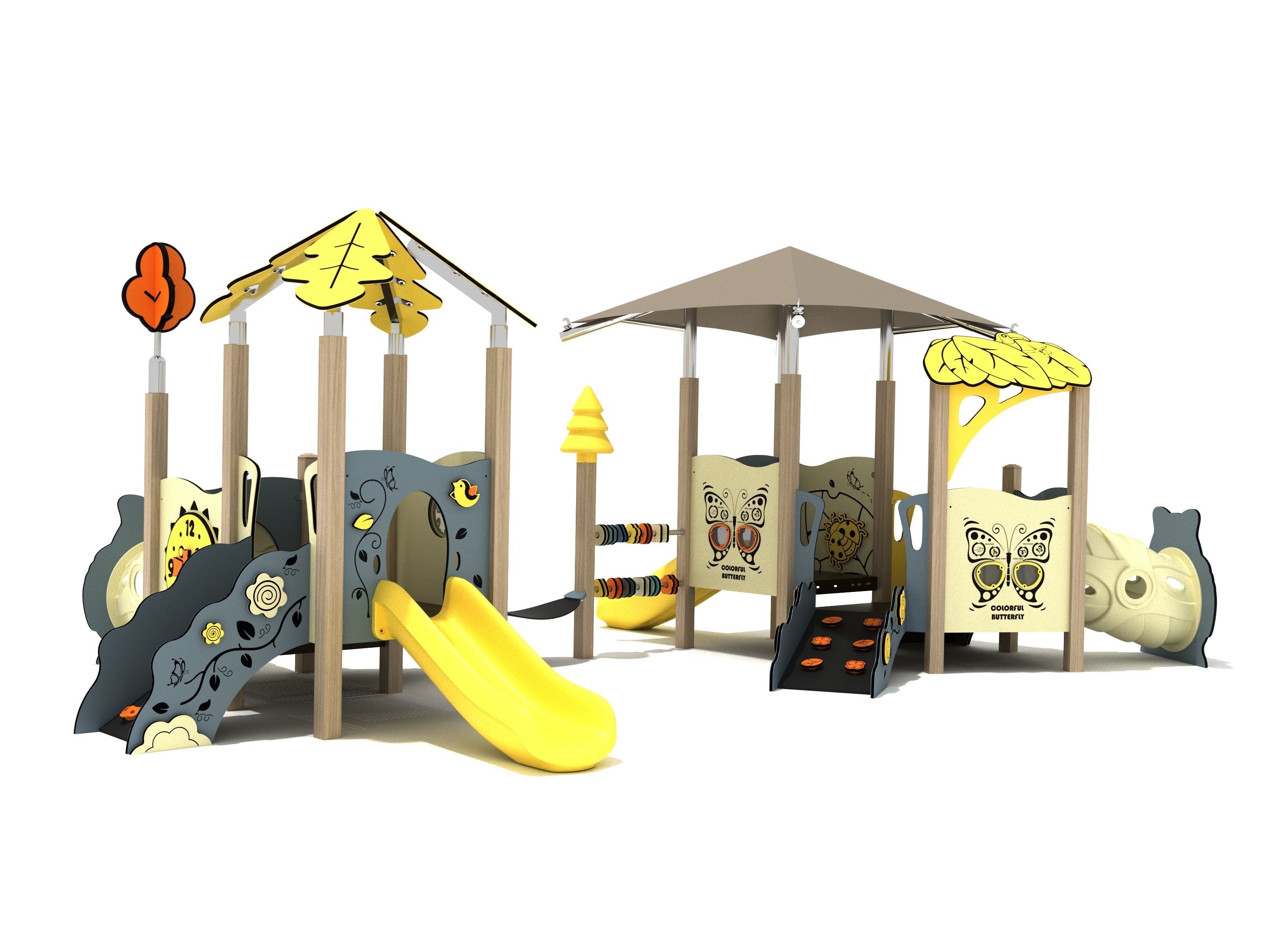 Playground Equipment Hydrangea Canopy Mini Playground SKU PCM031