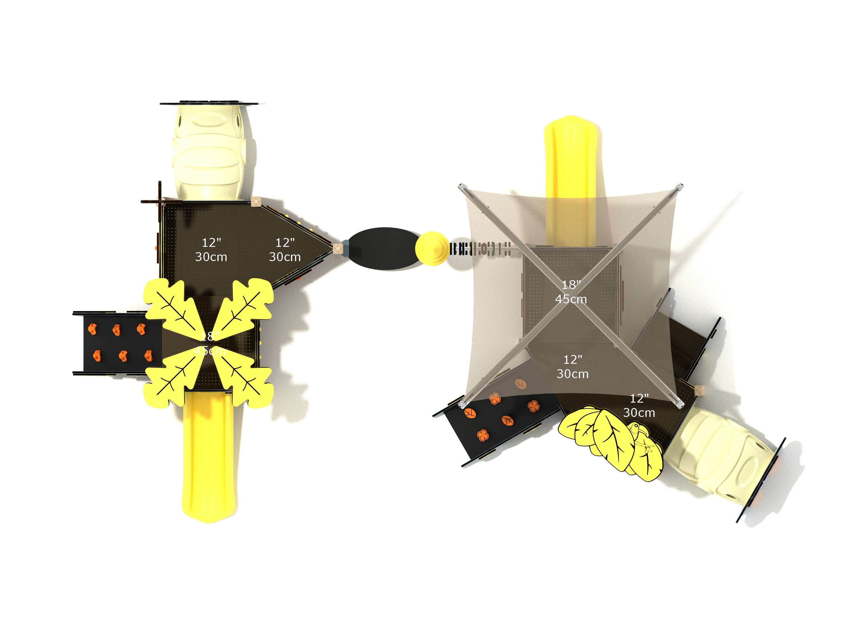 Playground Equipment Hydrangea Canopy Mini Playground SKU PCM031