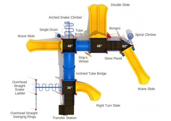 Playground Equipment Grand Venetian Play System SKU PKP029
