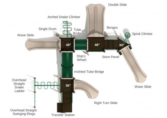 Playground Equipment Grand Venetian Play System SKU PKP029