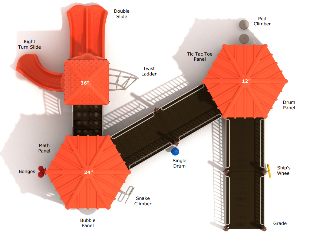 Playground Equipment Gretna Greens SKU PFA015