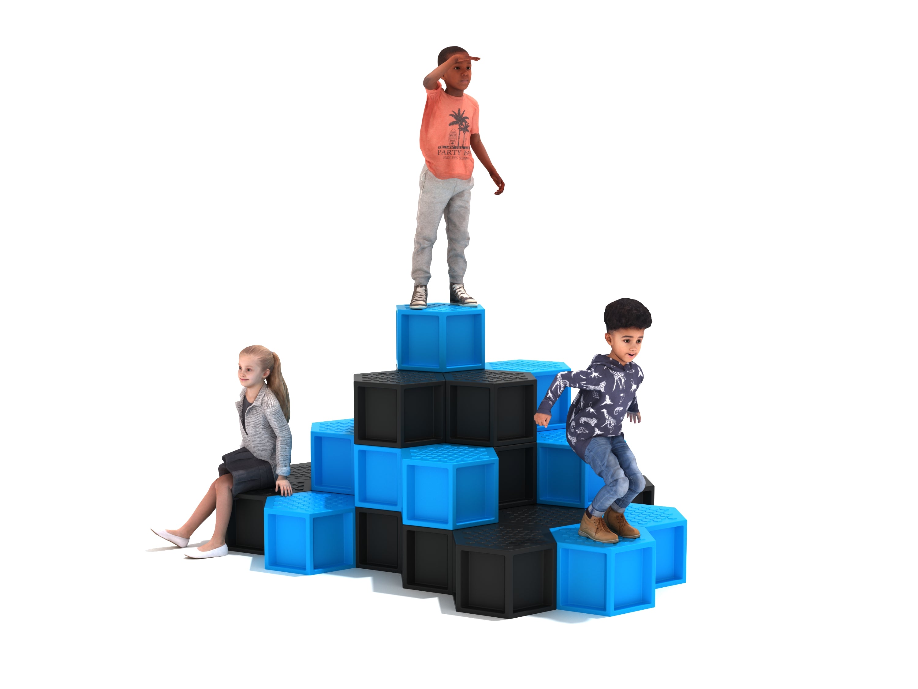 Playground Equipment Mountaintop Honeycomb Climber SKU PHC001
