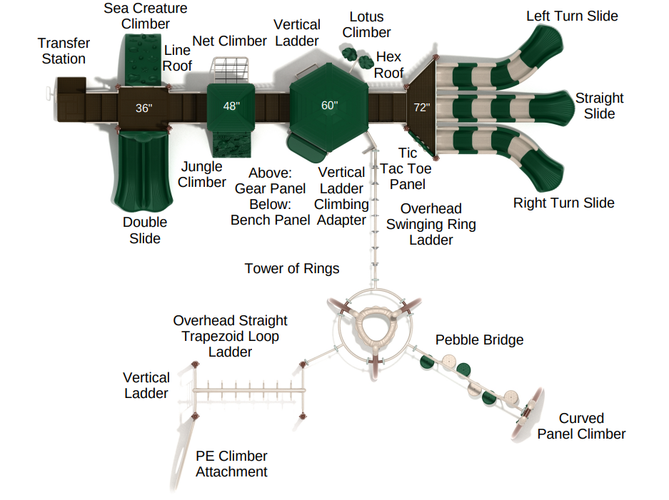 Playground Equipment Huntsville Playground SKU PKP286