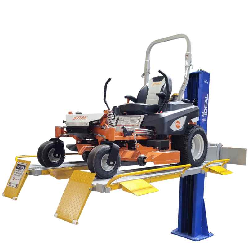 Ideal 2,000lb Mower Lift Single Column SKU SC-2K-UTV-X