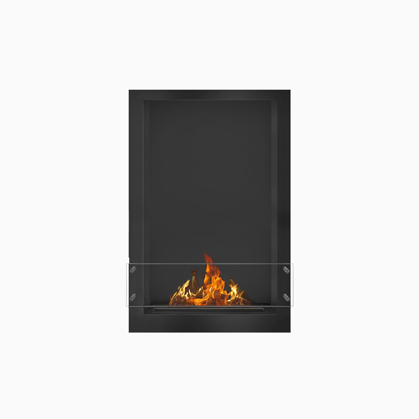Bio Flame 24" Firebox SKU FB-SS-24-16M-Silver-Spacer