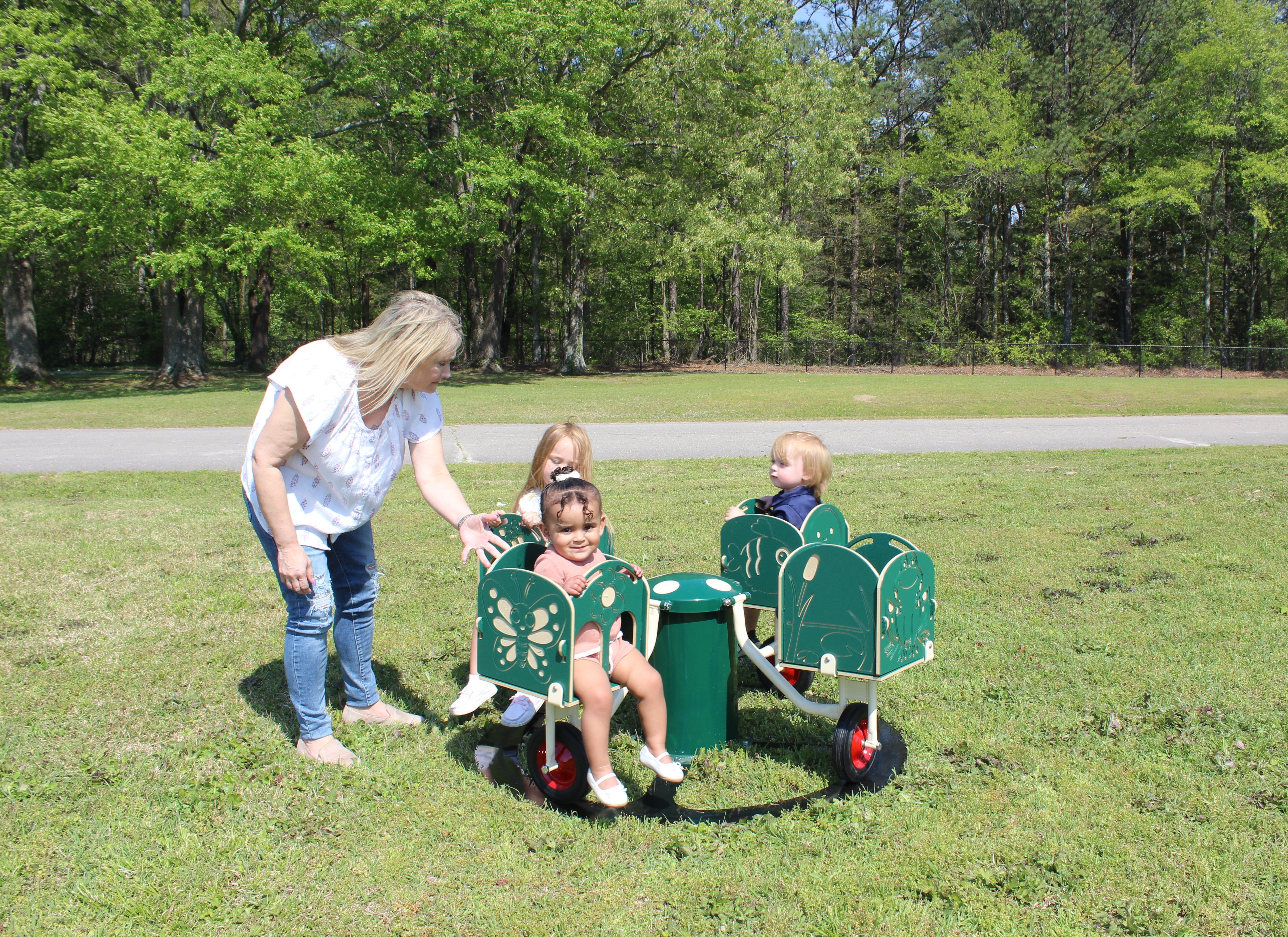 Infinity Playgrounds Carrington’s Carousel Merry Go Cycle SKU IP-5025