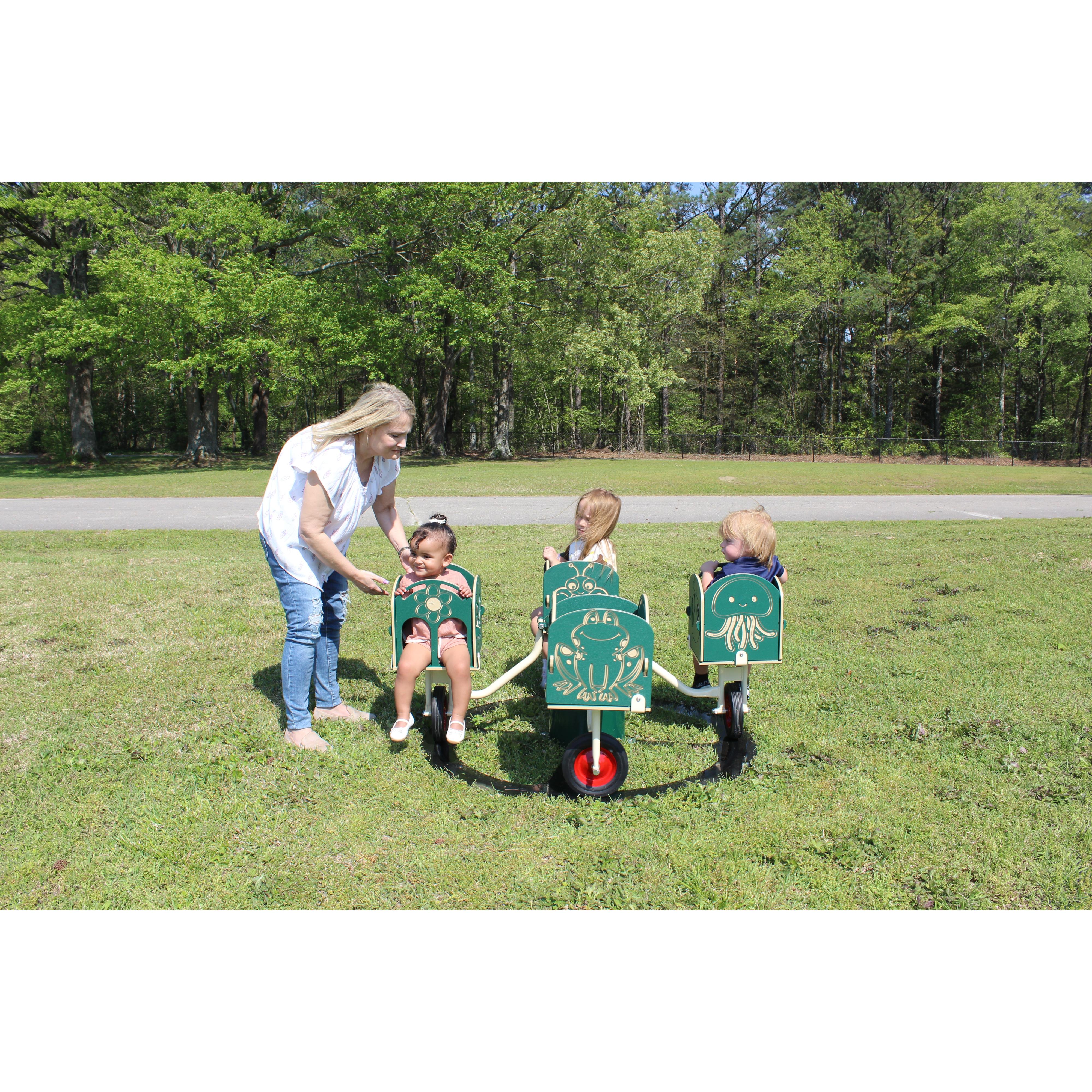 Infinity Playgrounds Carrington’s Carousel Merry Go Cycle SKU IP-5025