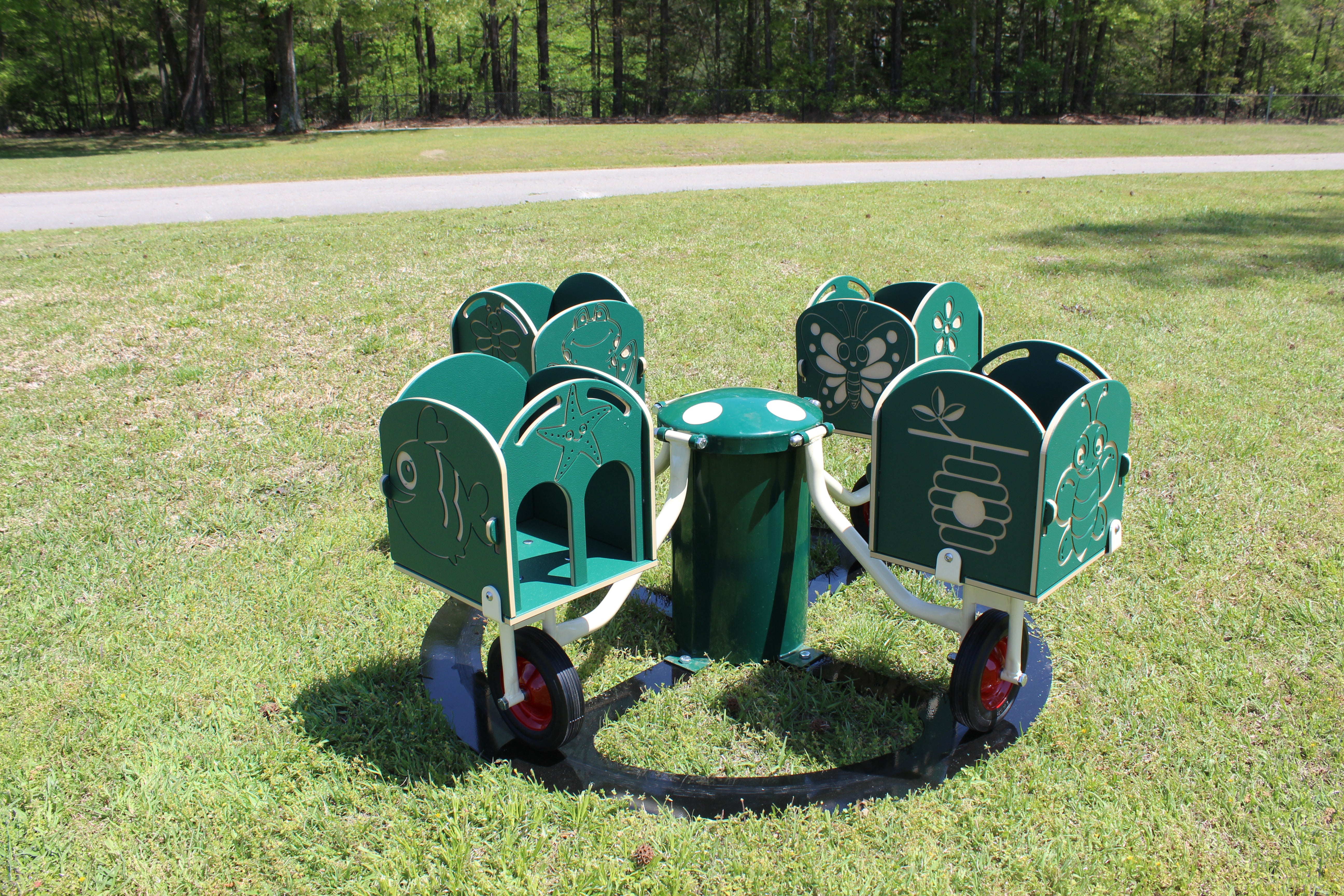 Infinity Playgrounds Carrington’s Carousel Merry Go Cycle SKU IP-5025