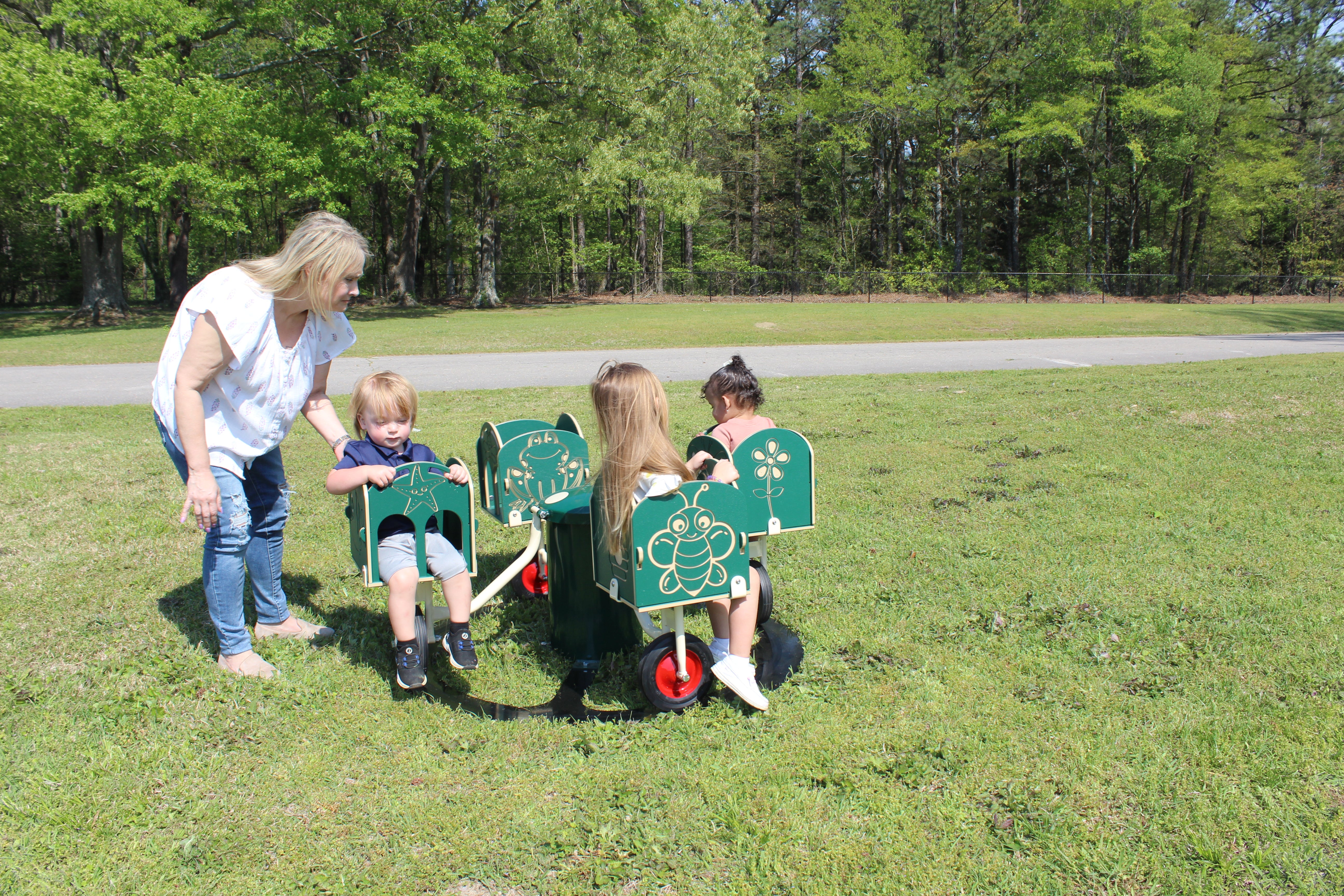 Infinity Playgrounds Carrington’s Carousel Merry Go Cycle SKU IP-5025