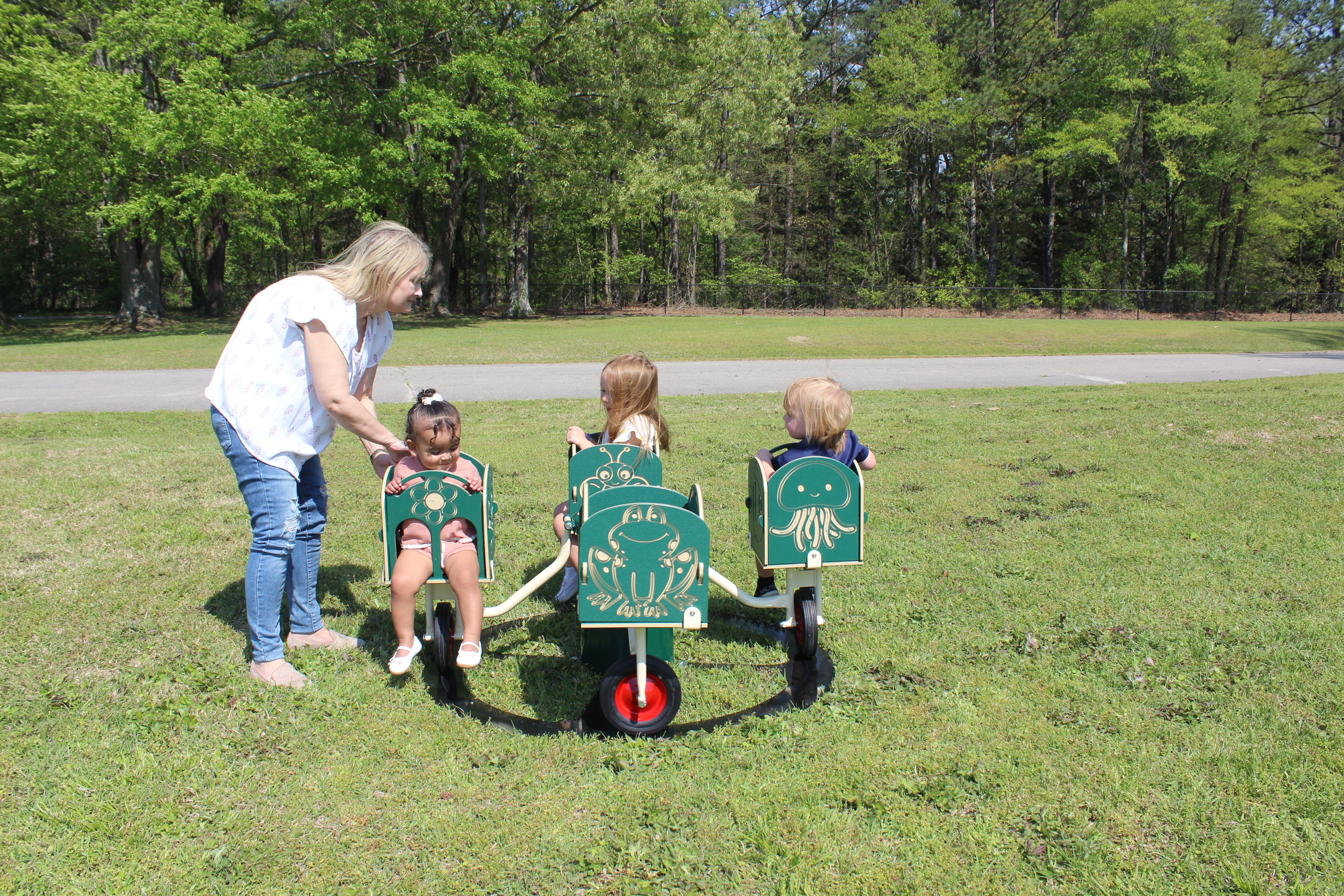 Infinity Playgrounds Carrington’s Carousel Merry Go Cycle SKU IP-5025