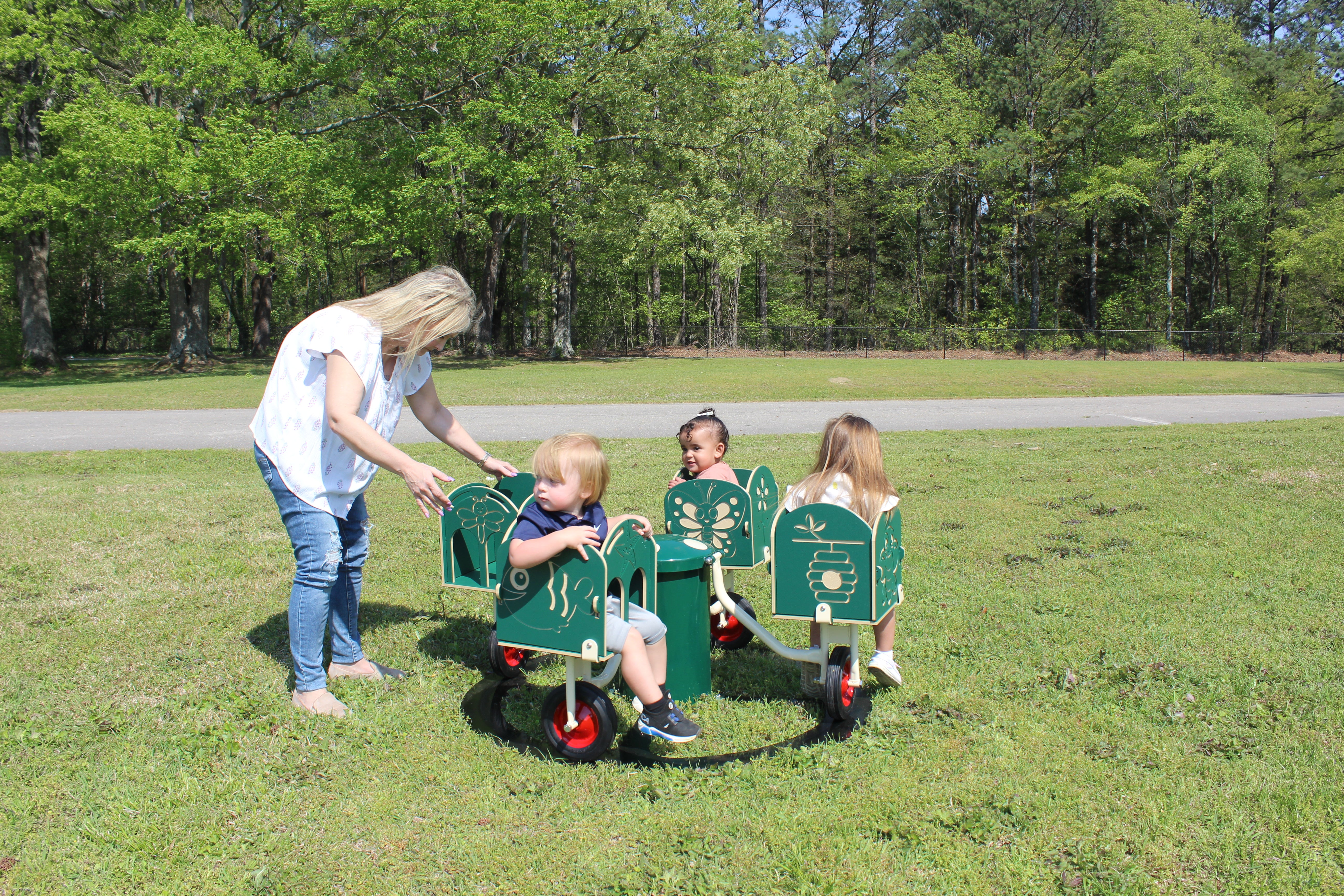 Infinity Playgrounds Carrington’s Carousel Merry Go Cycle SKU IP-5025