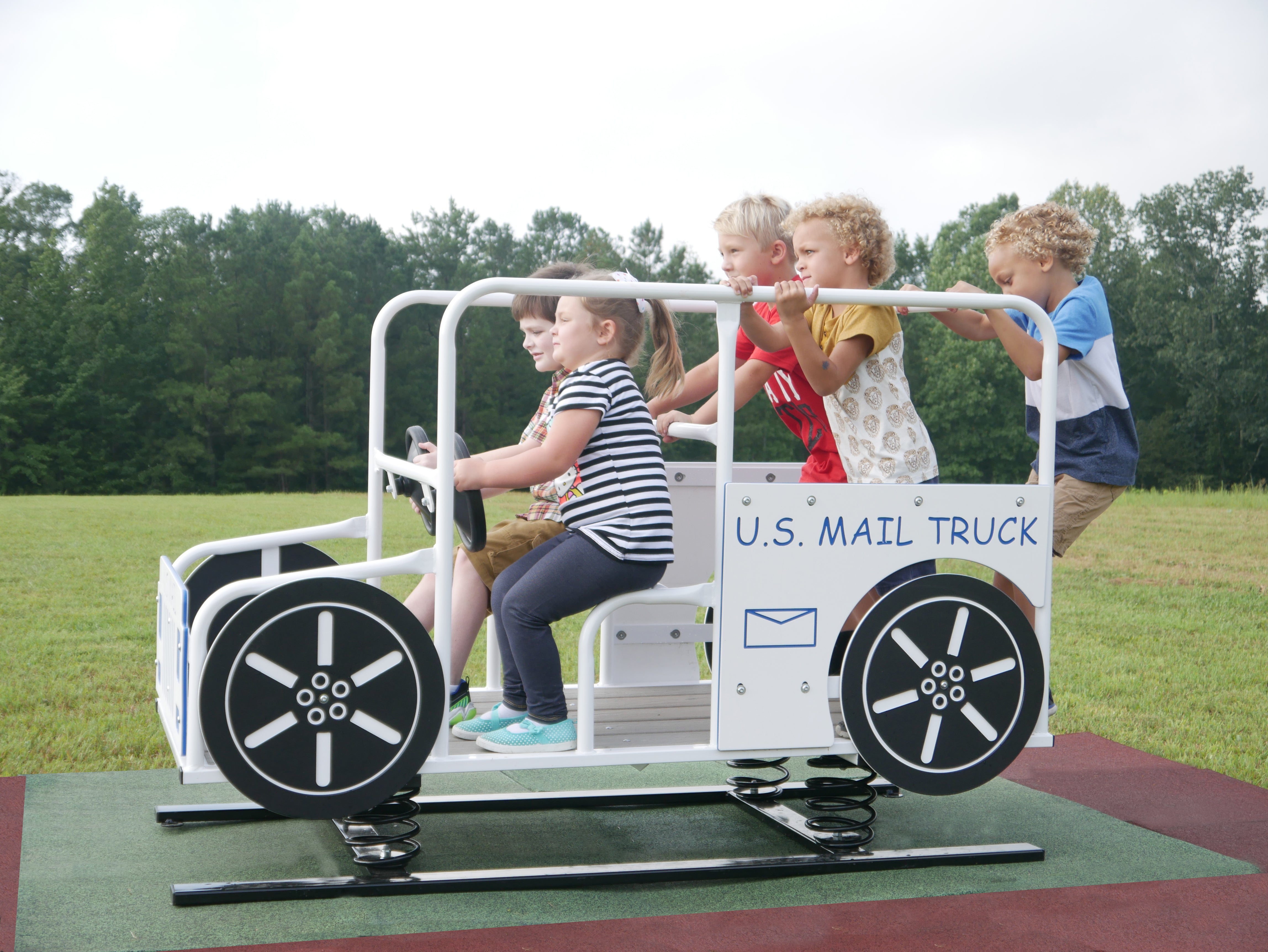 Infinity Playgrounds U.S Mail Truck w/ Springs SKU IP-7010