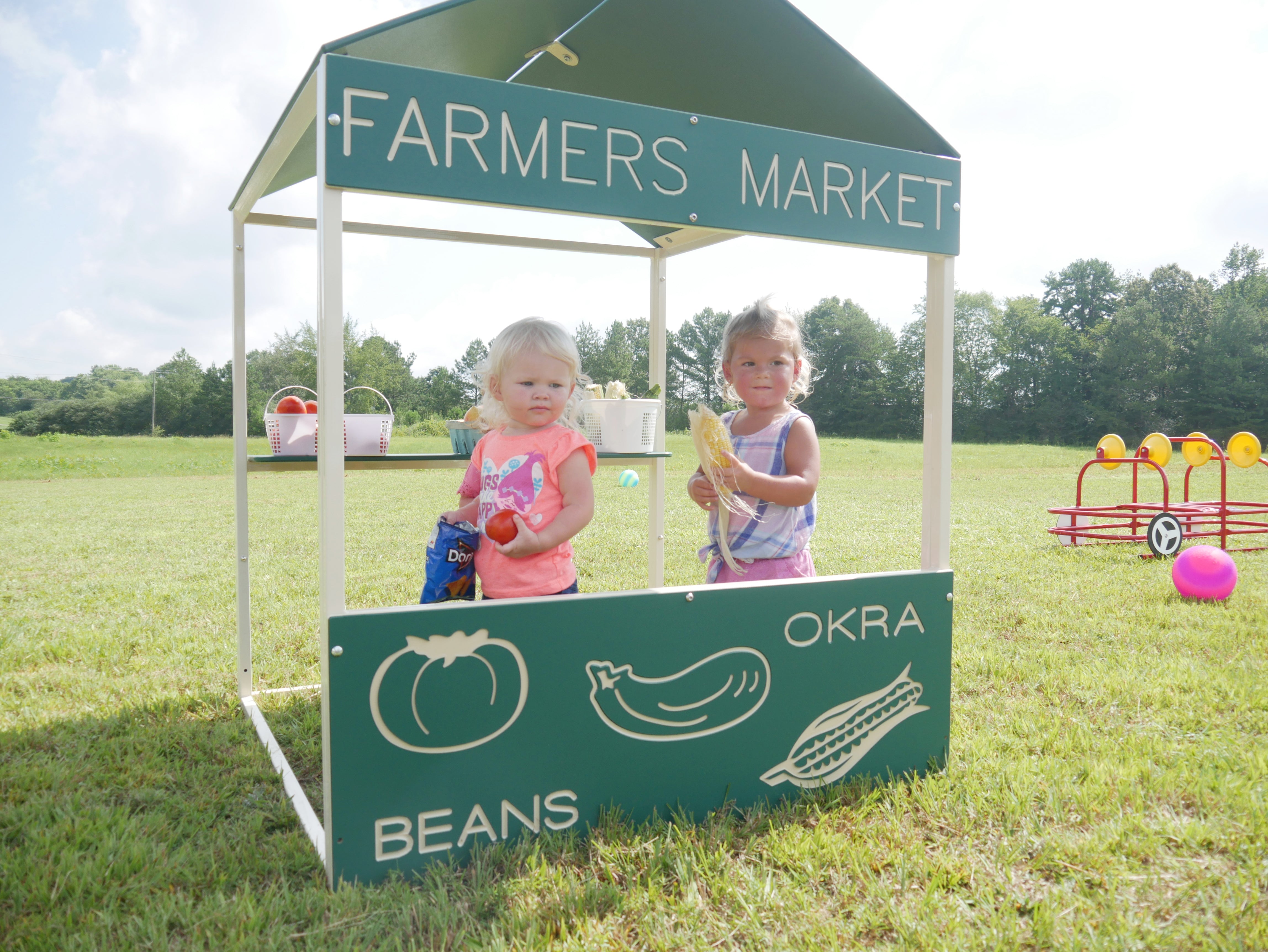 Infinity Playgrounds Farmers Market Playhouse SKU IP-7014