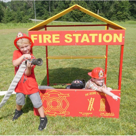 Infinity Playgrounds Fire Station Playhouse SKU IP-7016