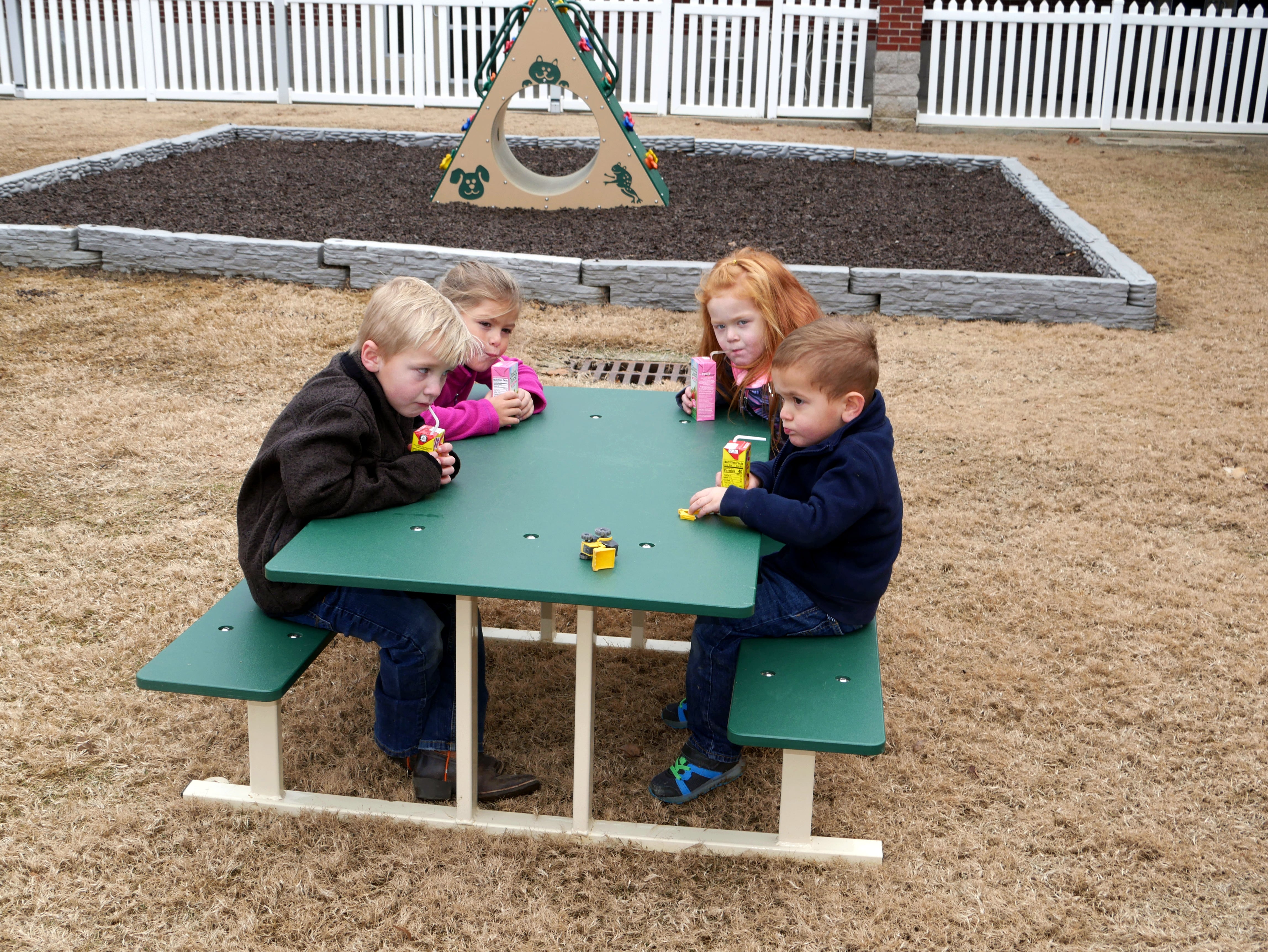 Infinity Playgrounds Preschool Picnic Table SKU IP-7038