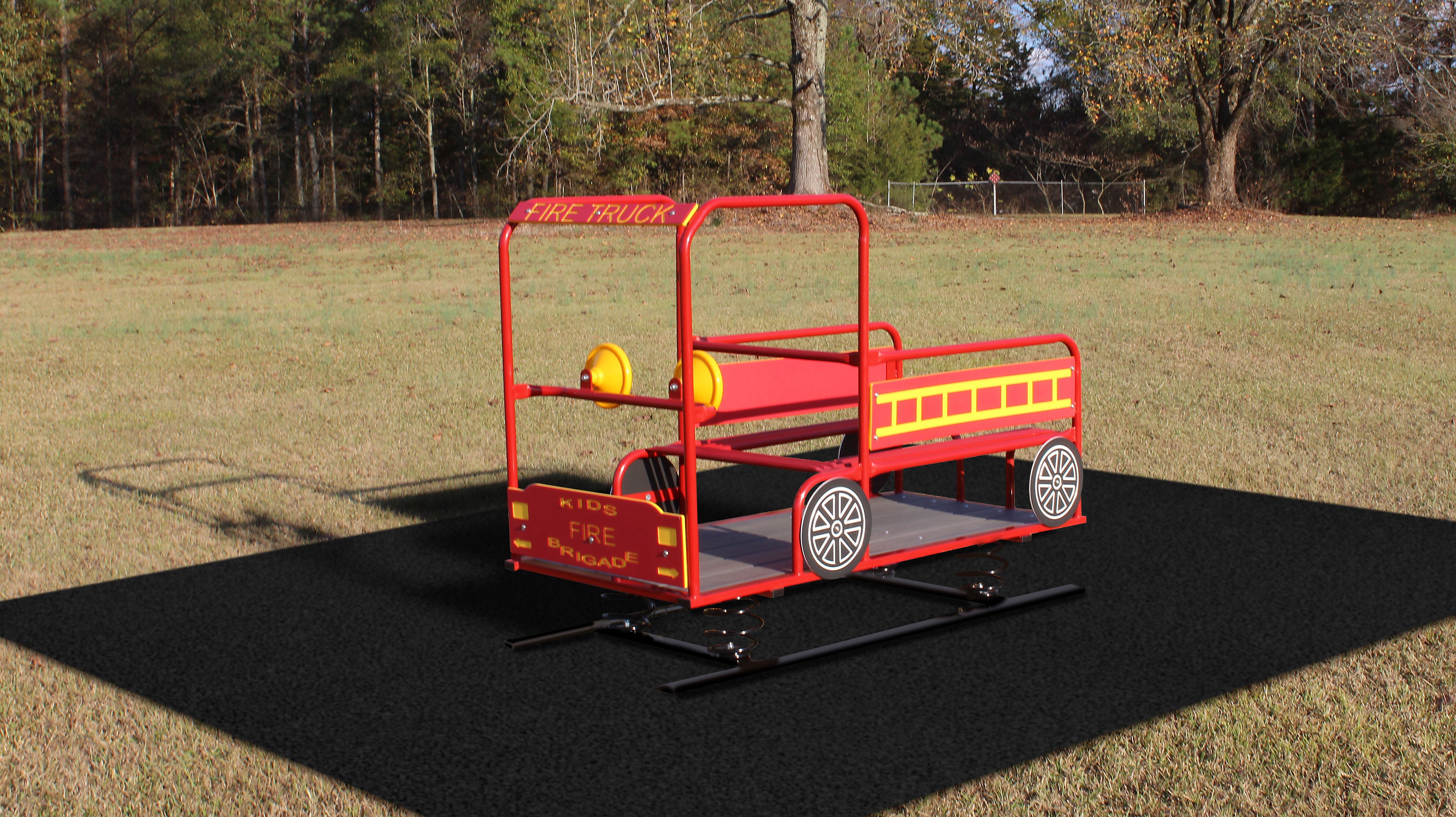 Infinity Playgrounds Fire Truck w/ Springs SKU IP-8002