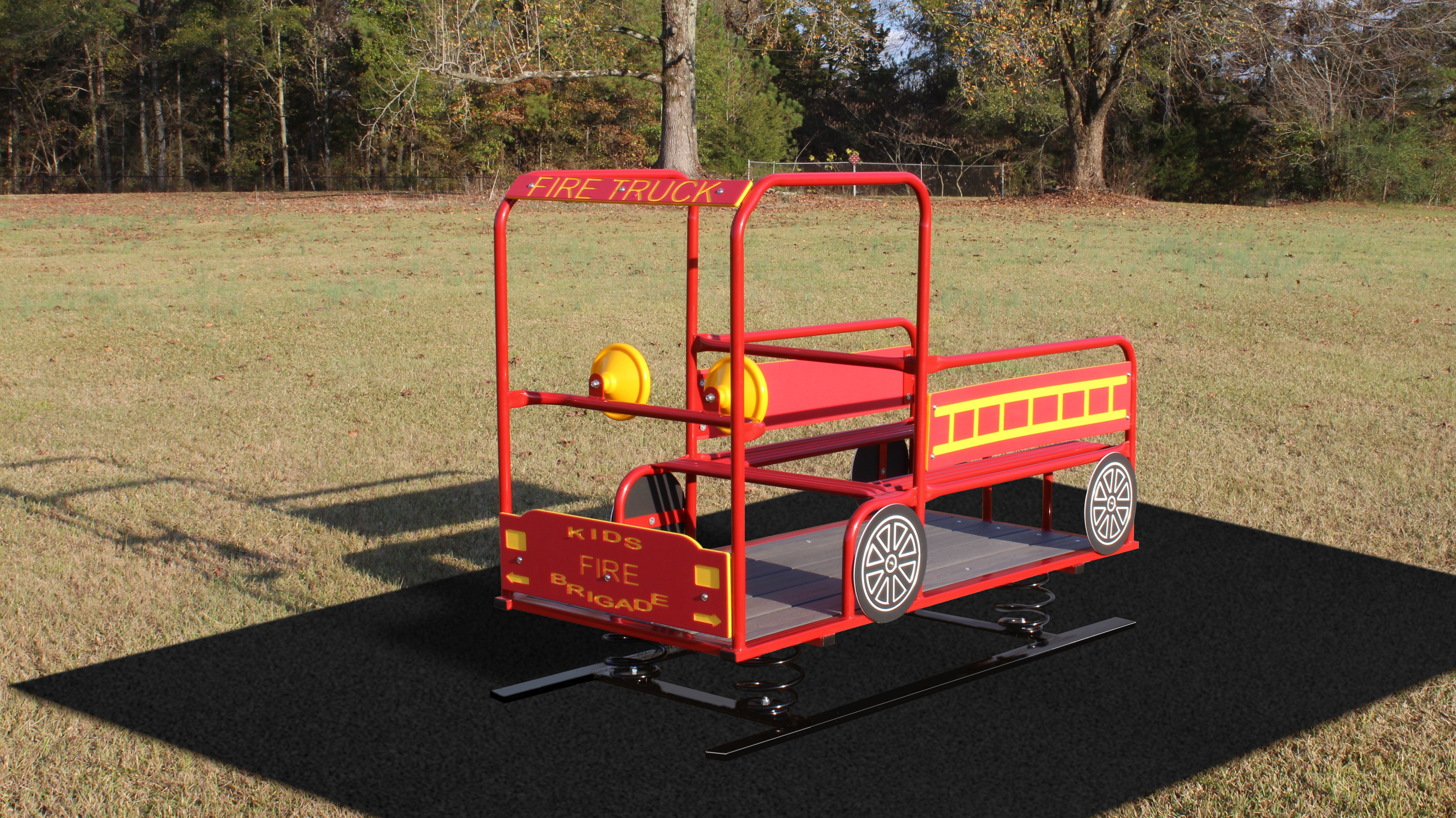 Infinity Playgrounds Fire Truck w/ Springs SKU IP-8002
