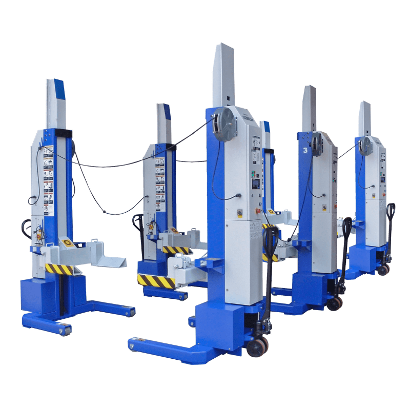 Ideal 18,000lb Mobile Column Lift 6-Pack ALI Certified SKU MSC-18K-X-6108