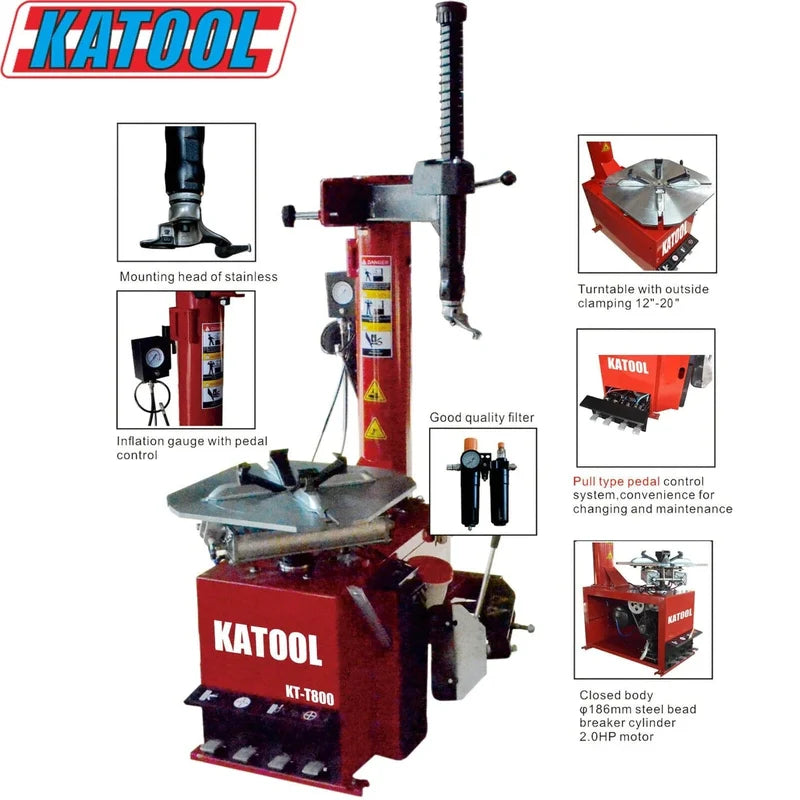 Katool Tire Changer & Wheel Balancer Combo SKU KT-T800 + KT-B750