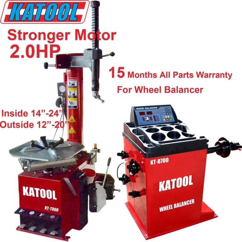 Katool Tire Changer & Wheel Balancer Combo SKU KT-T800 + KT-B700