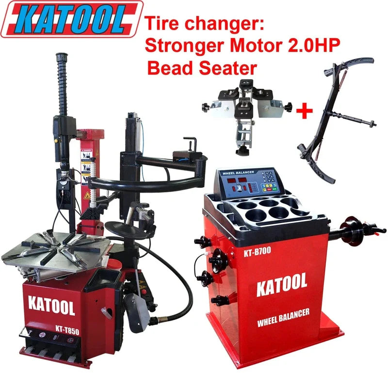 Katool Tire Changer, Wheel Balancer KT-B700 Combo SKU KT-T850+KT-B700