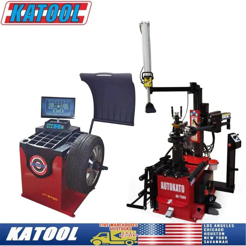 Katool Tire Changer w/ Wheel Balancer Combo SKU KT-T900+KT-B750
