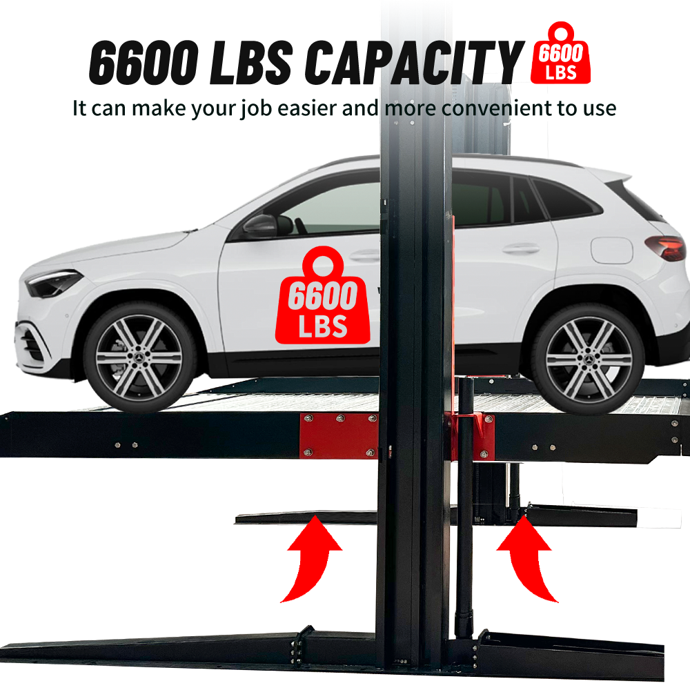 Katool 6600 lbs Two-Post Platform Parking Lift SKU KT-P2700