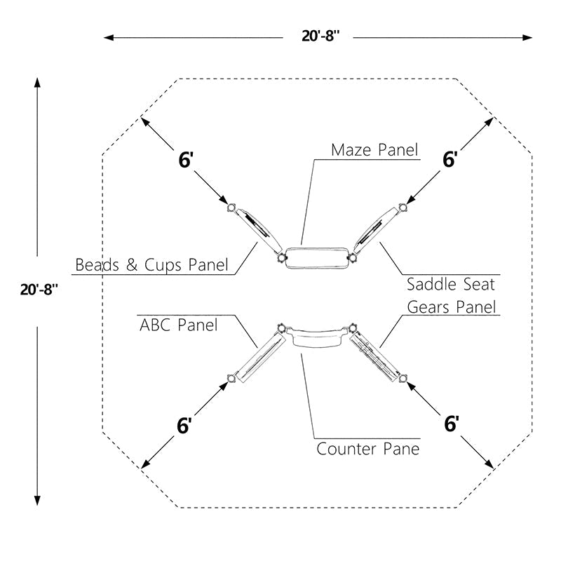 Wisdom Kidz Corner Playground SKU QSWP-350024
