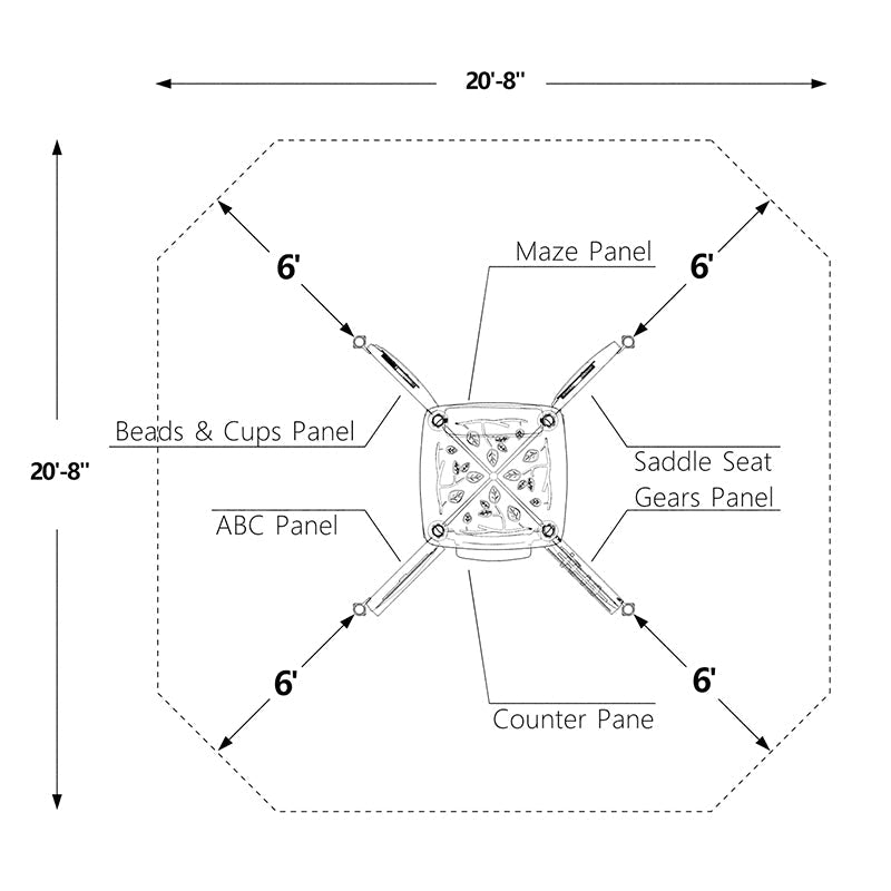 Wisdom Kidz Corner Playground SKU QSWP-350024