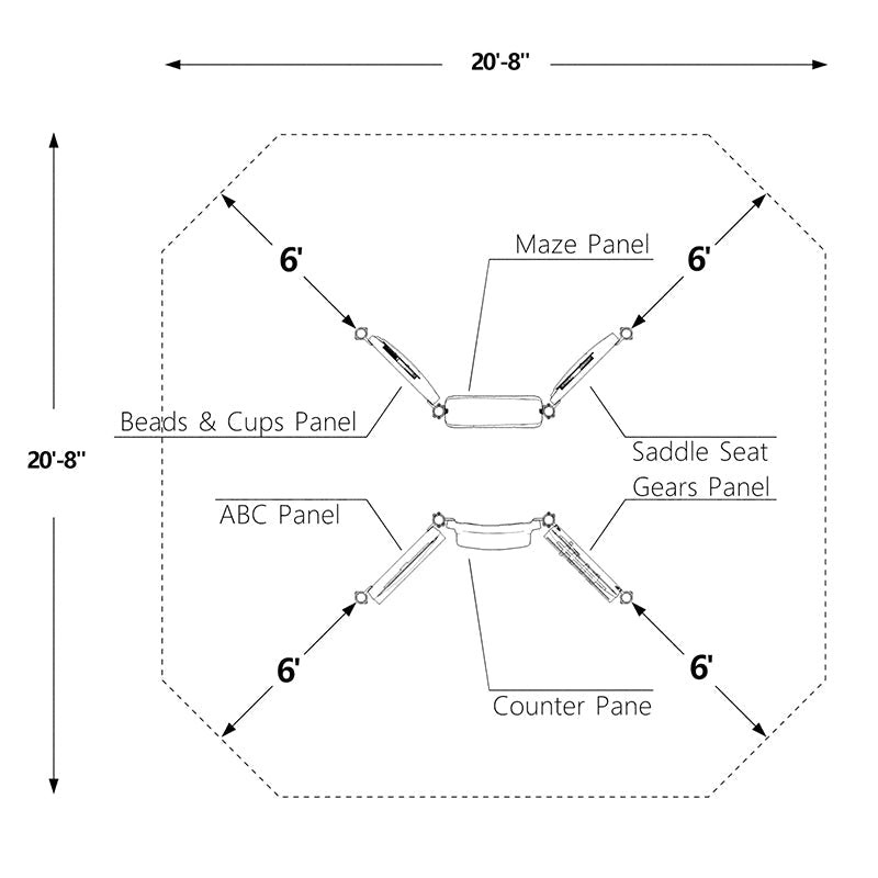 Wisdom Kidz Corner Playground SKU QSWP-350024