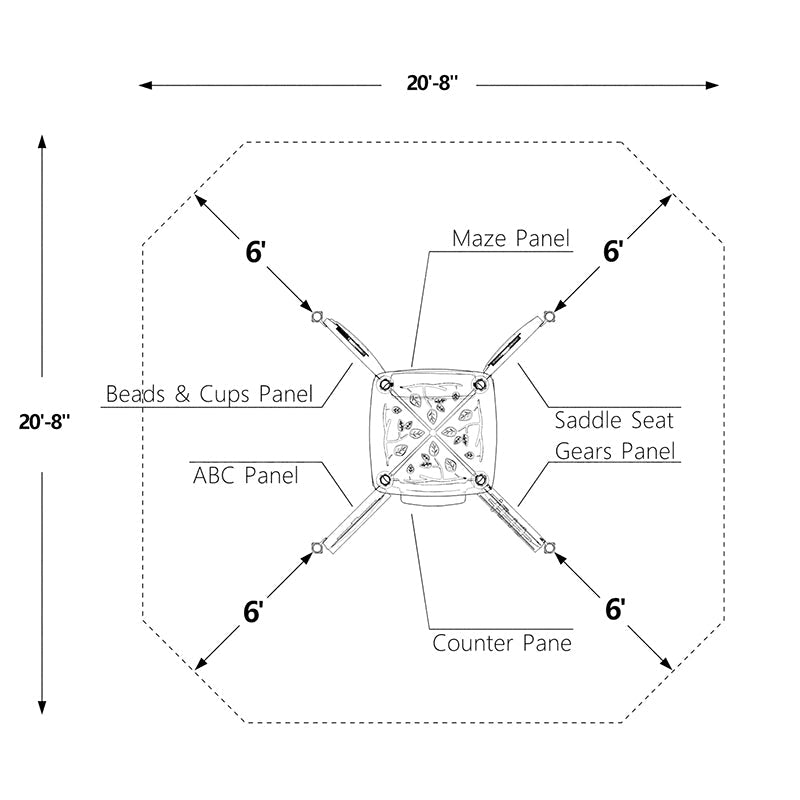 Wisdom Kidz Corner Playground SKU QSWP-350024